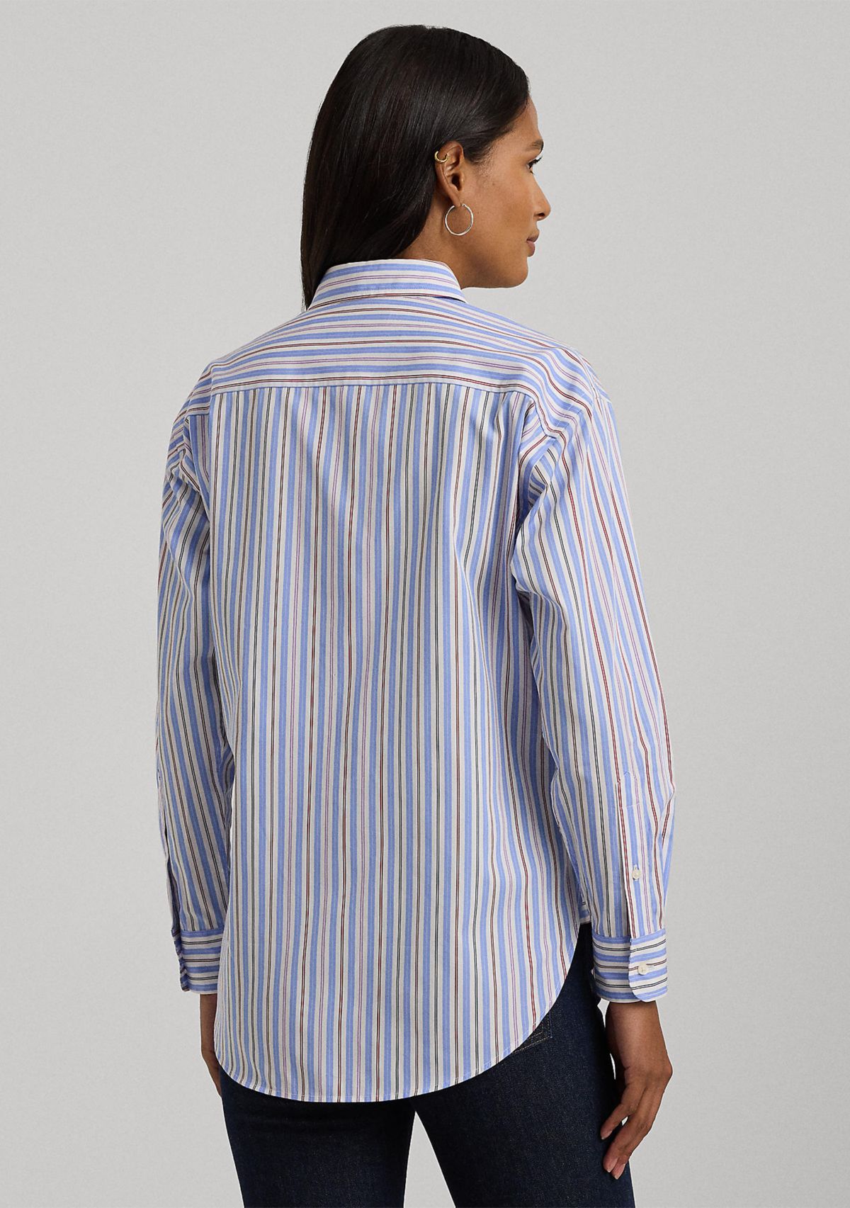 Relaxed Fit Striped Broadcloth Shirt