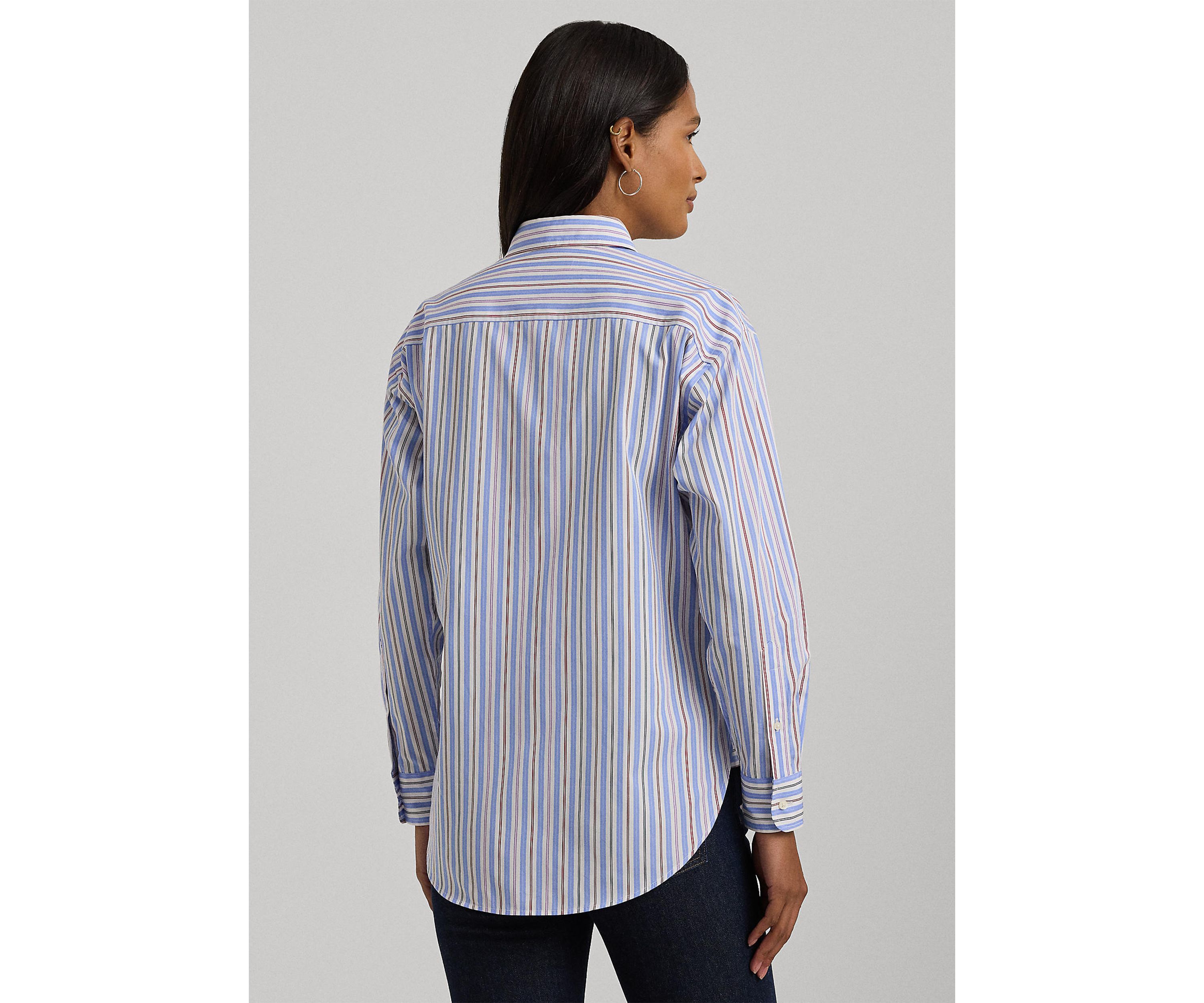 Relaxed Fit Striped Broadcloth Shirt