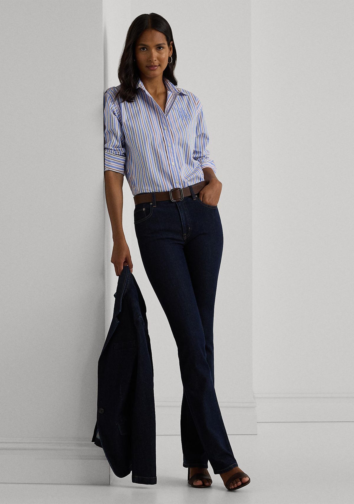 Relaxed Fit Striped Broadcloth Shirt