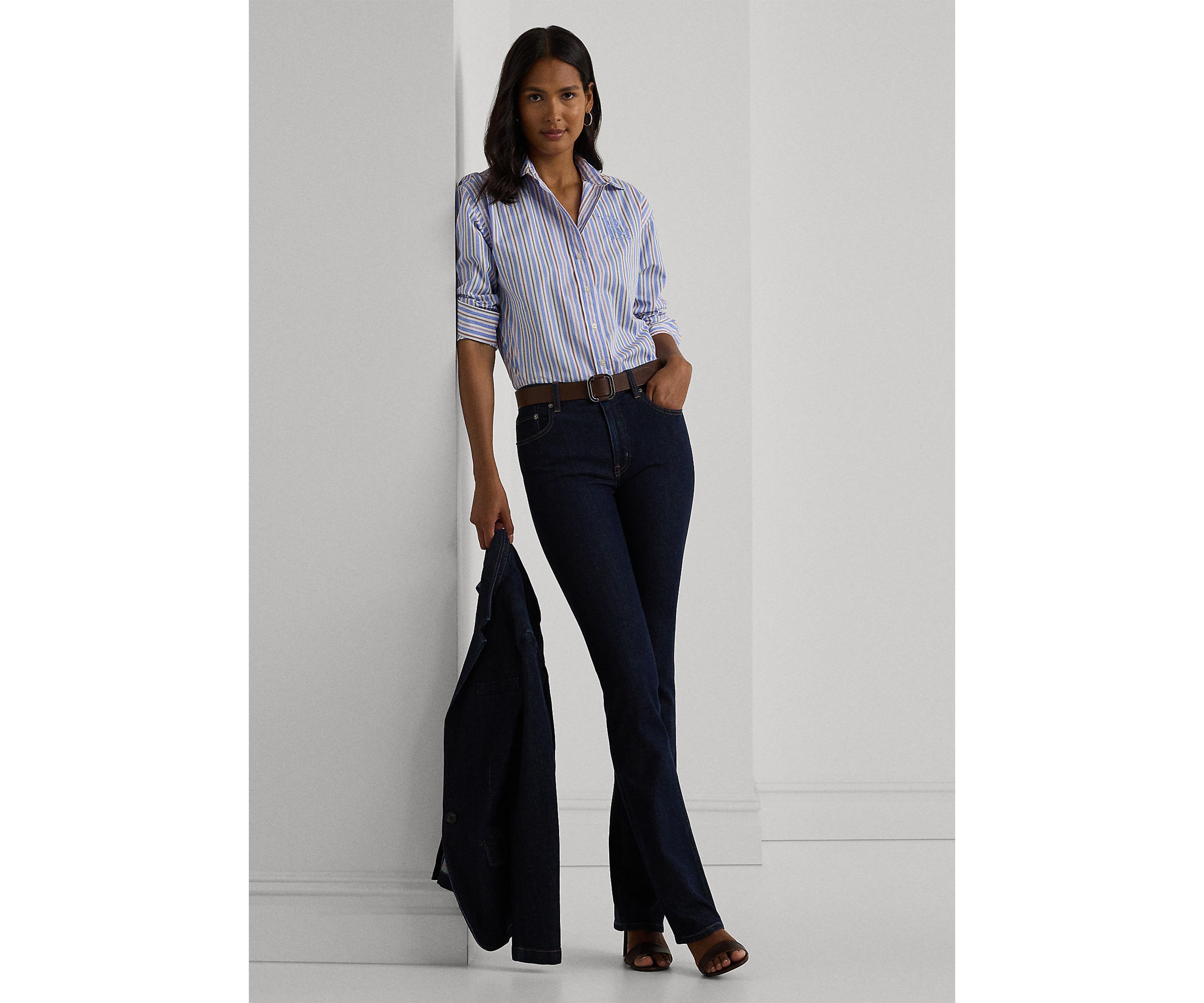 Relaxed Fit Striped Broadcloth Shirt