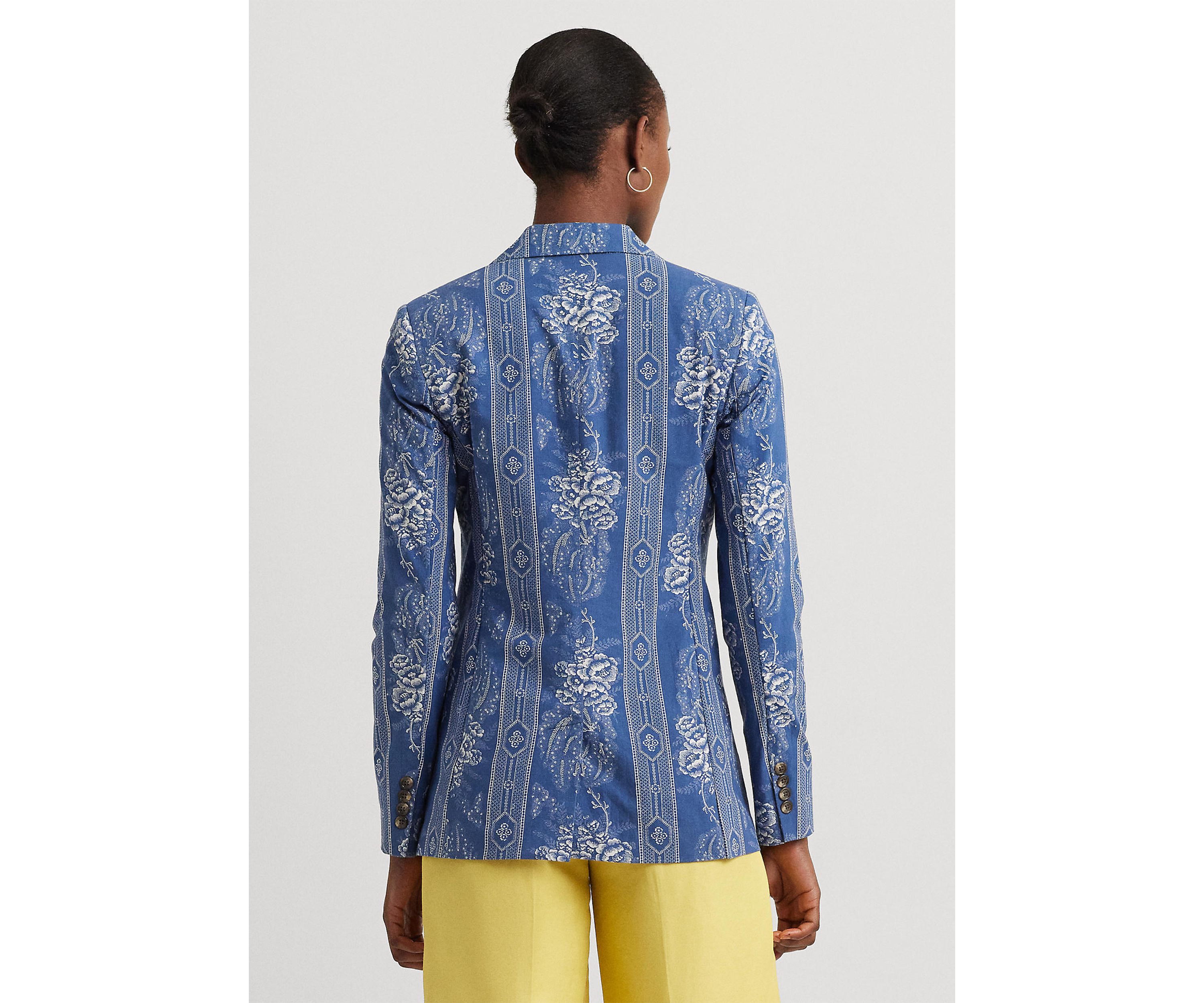 Floral Cotton Blazer