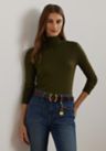 Womens Silk-Blend Turtleneck Sweater