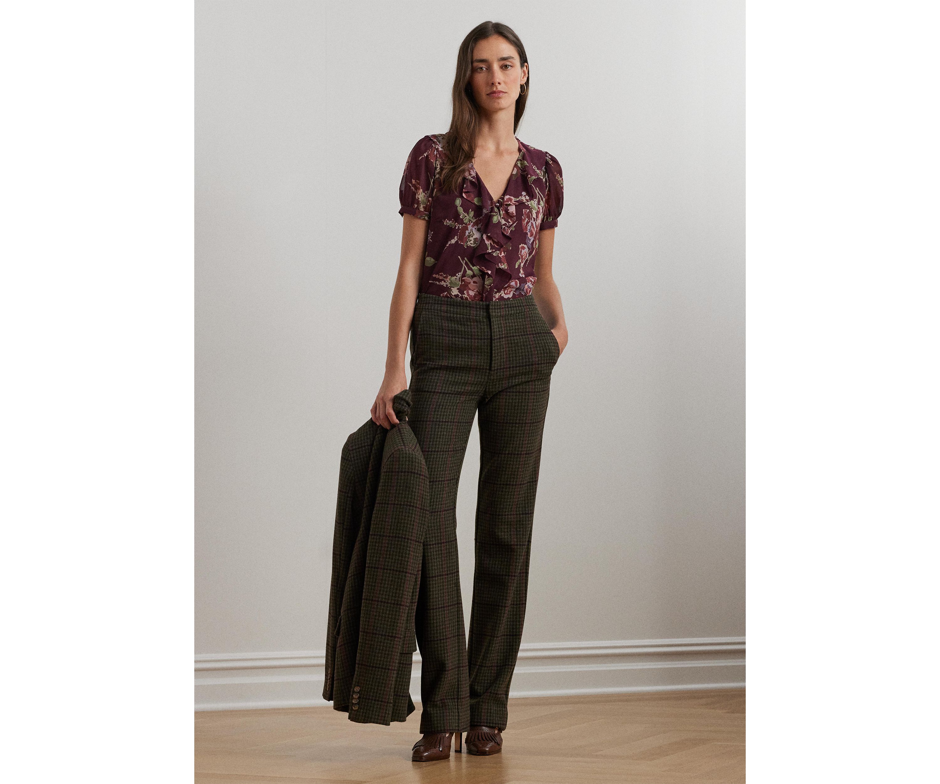 Floral Georgette Puff Sleeve Blouse