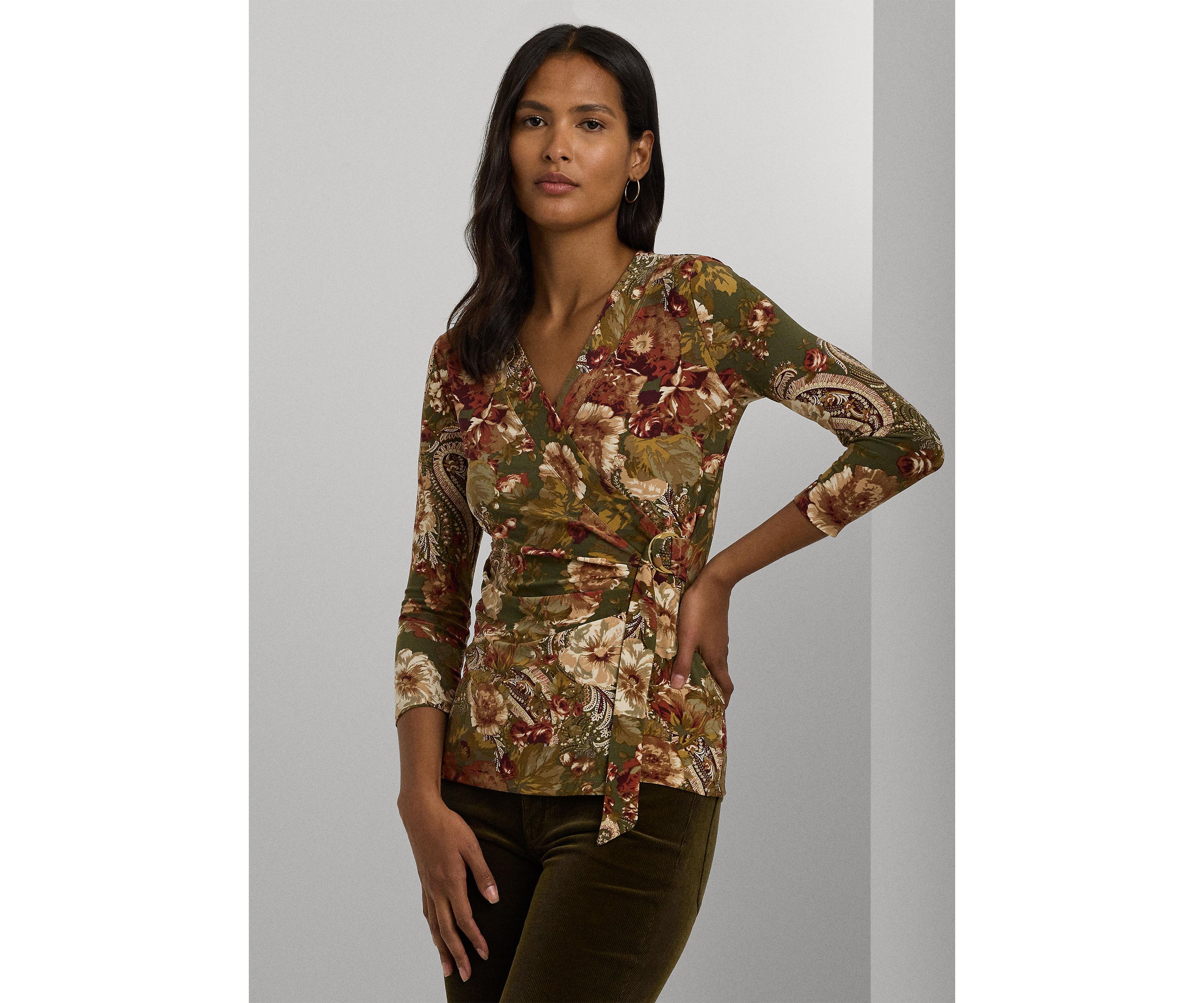 Floral Stretch Jersey Top