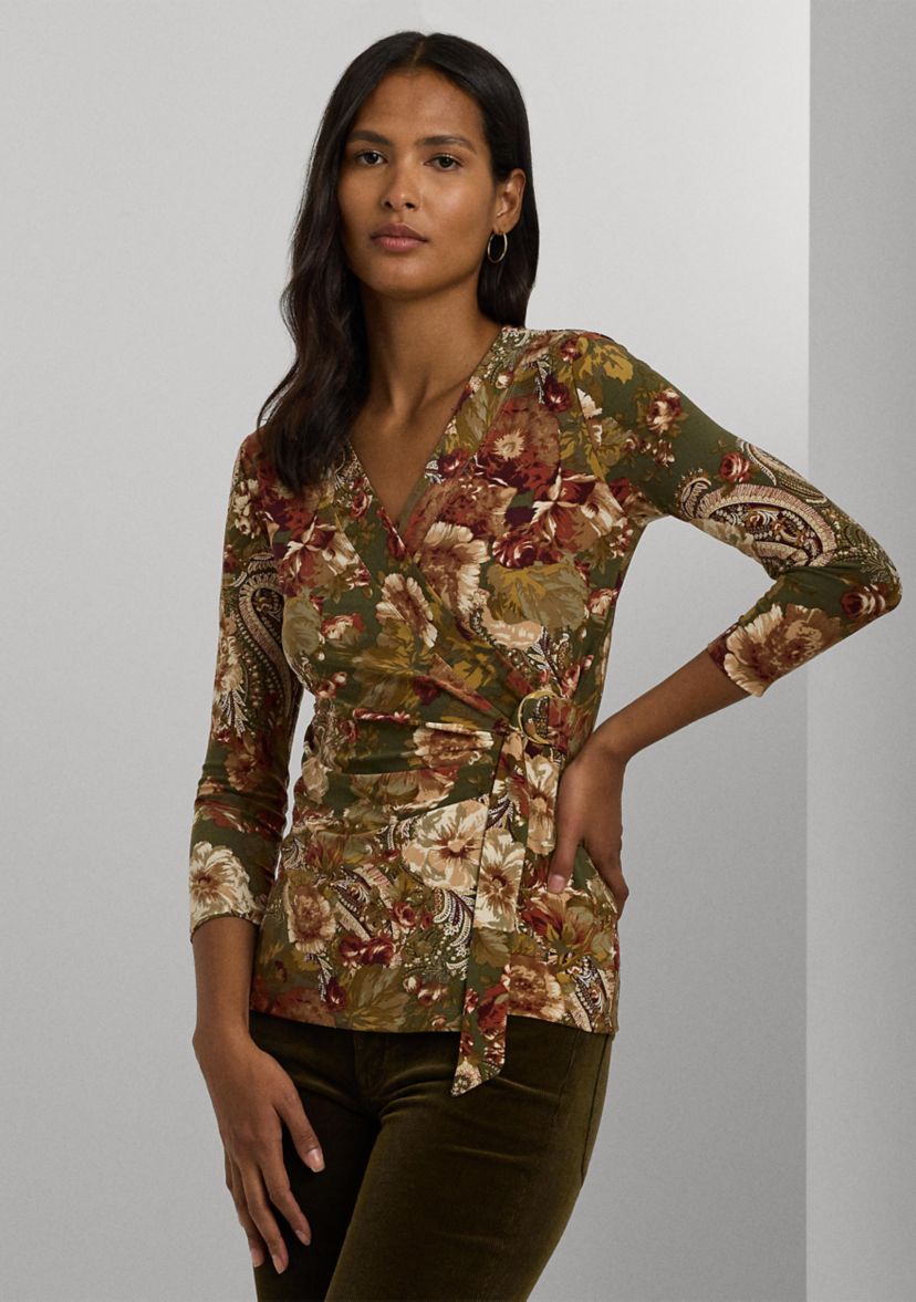 Floral Stretch Jersey Top