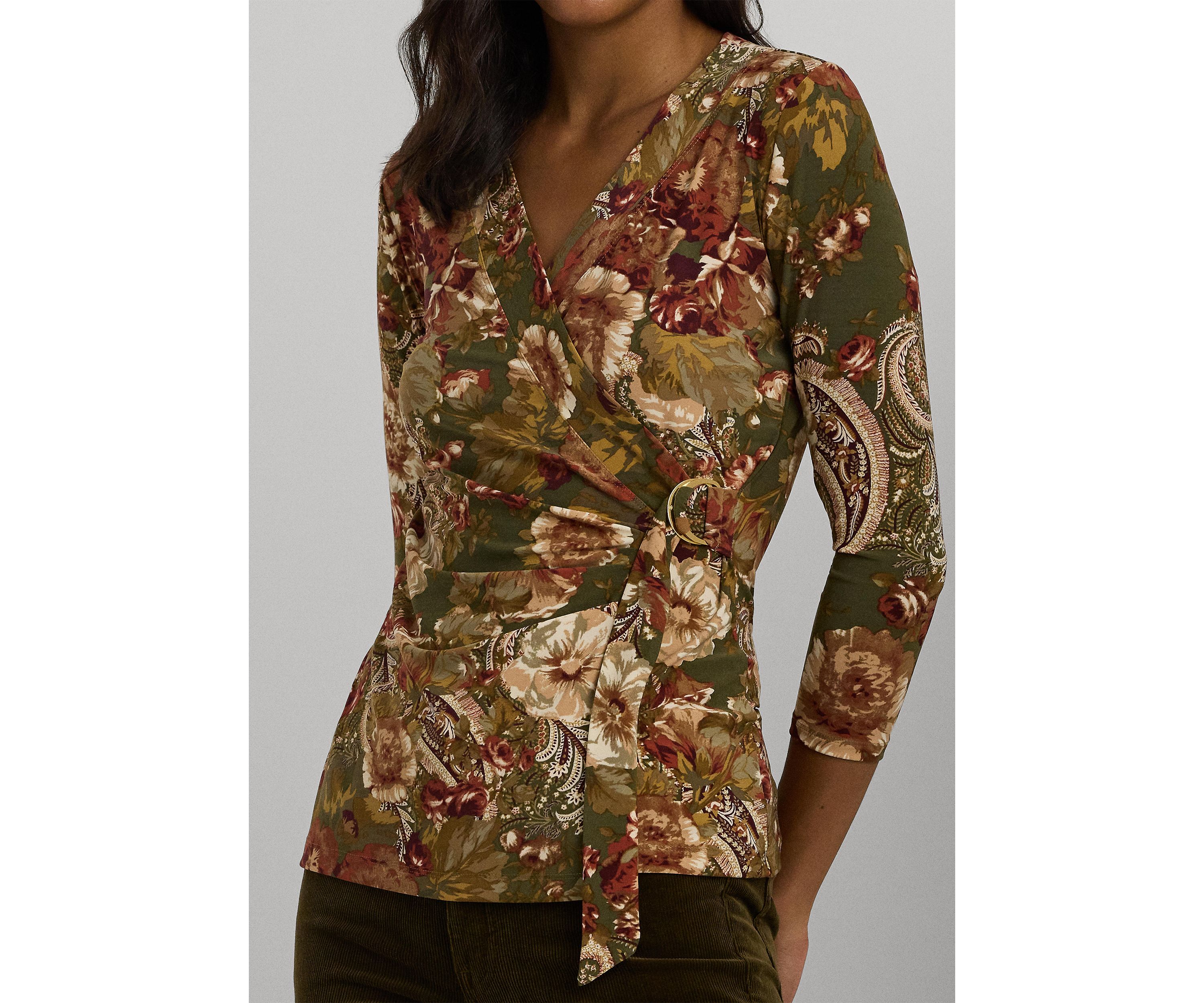 Floral Stretch Jersey Top