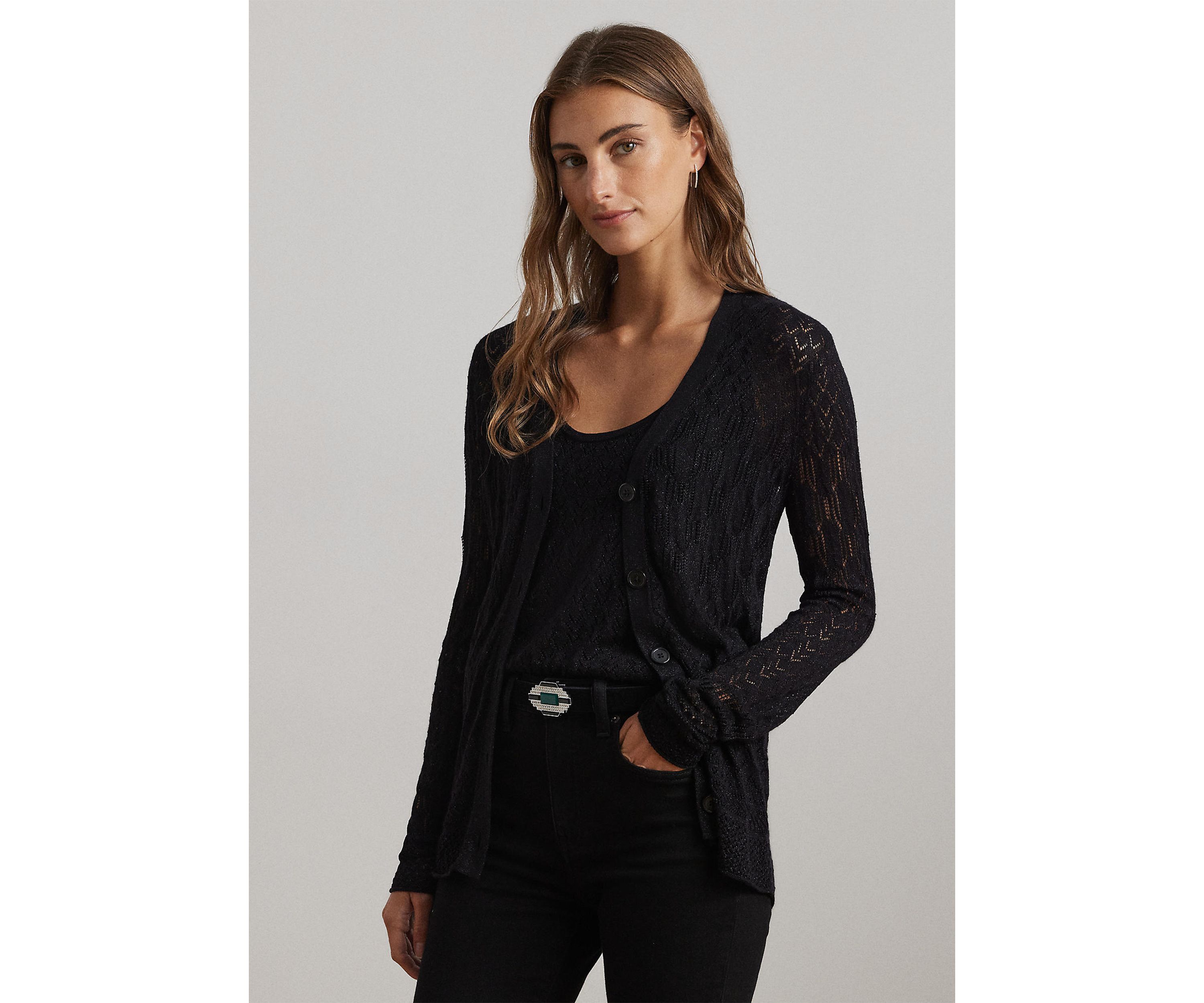 Pointelle Knit Cardigan