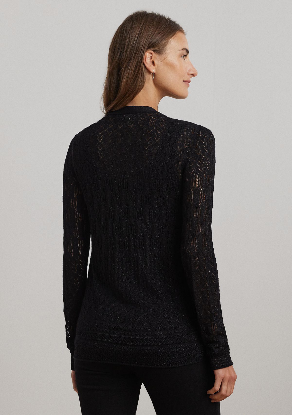 Pointelle Knit Cardigan