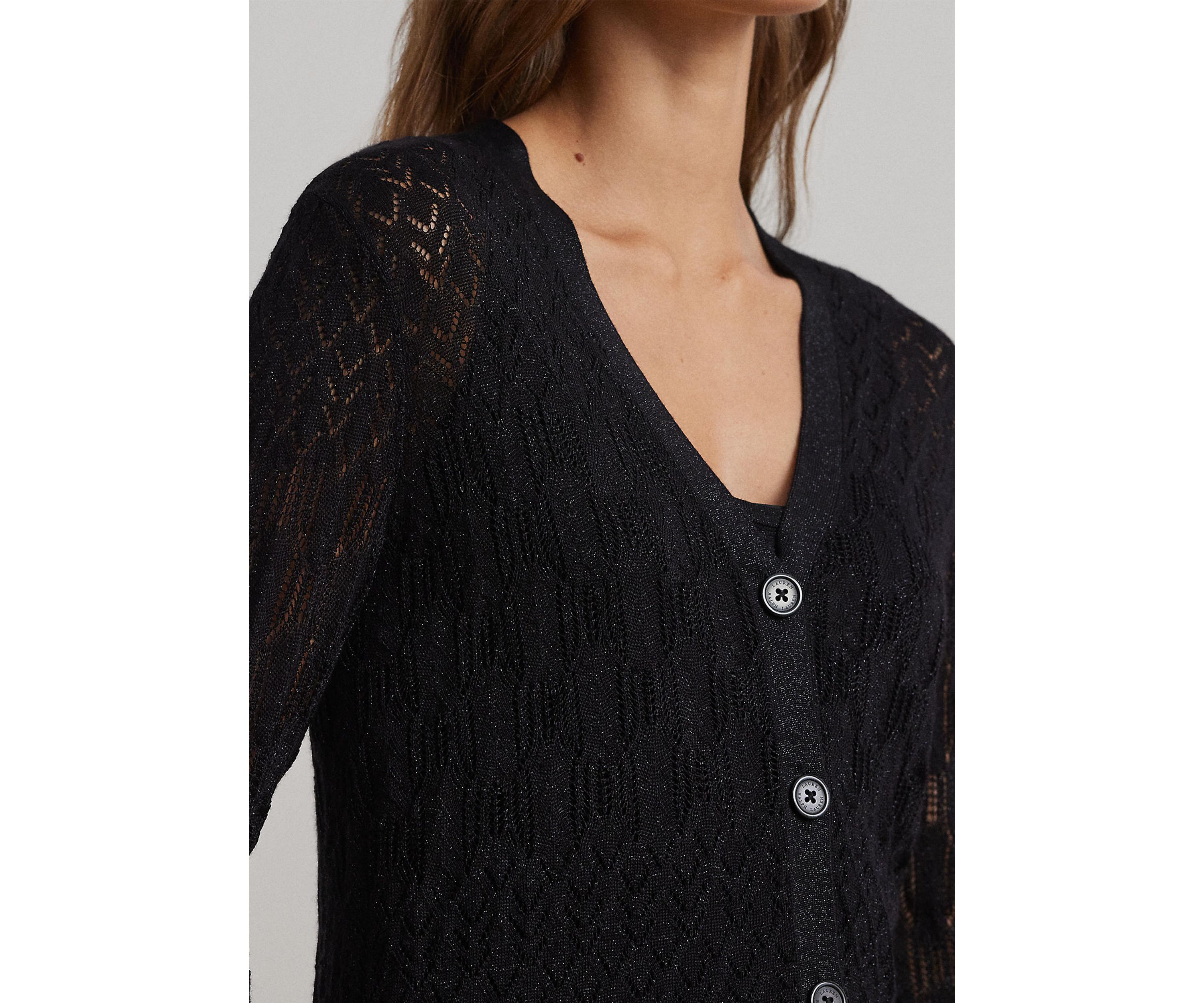 Pointelle Knit Cardigan