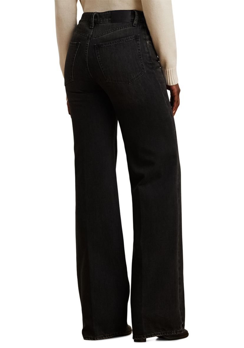 Mid Rise Wide Leg Jeans
