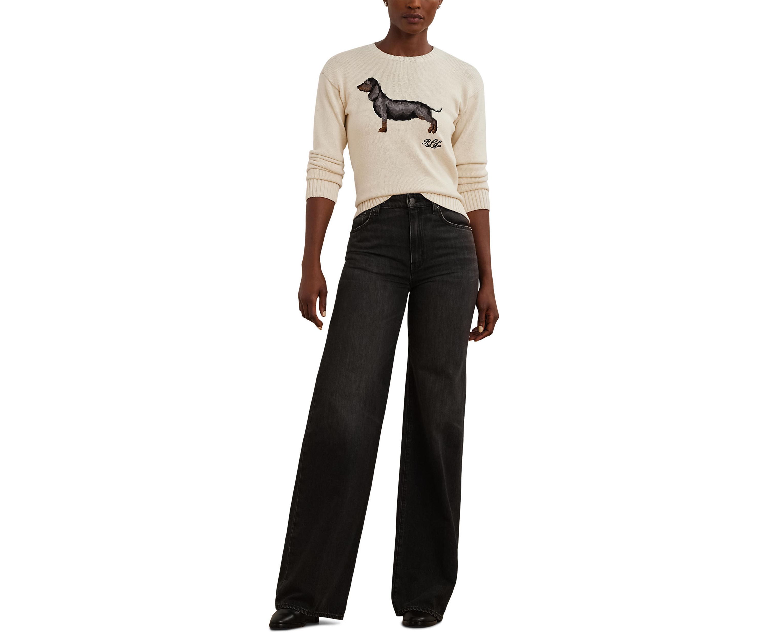 Mid Rise Wide Leg Jeans