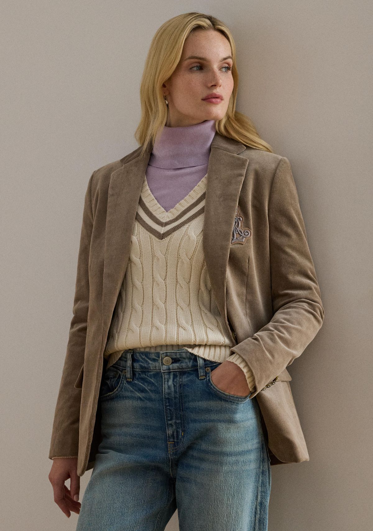 Womens Bullion Corduroy Blazer