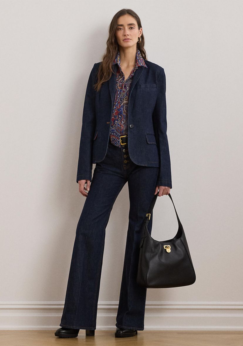 Womens Classic Fit Print Chiffon Tie-Neck Shirt