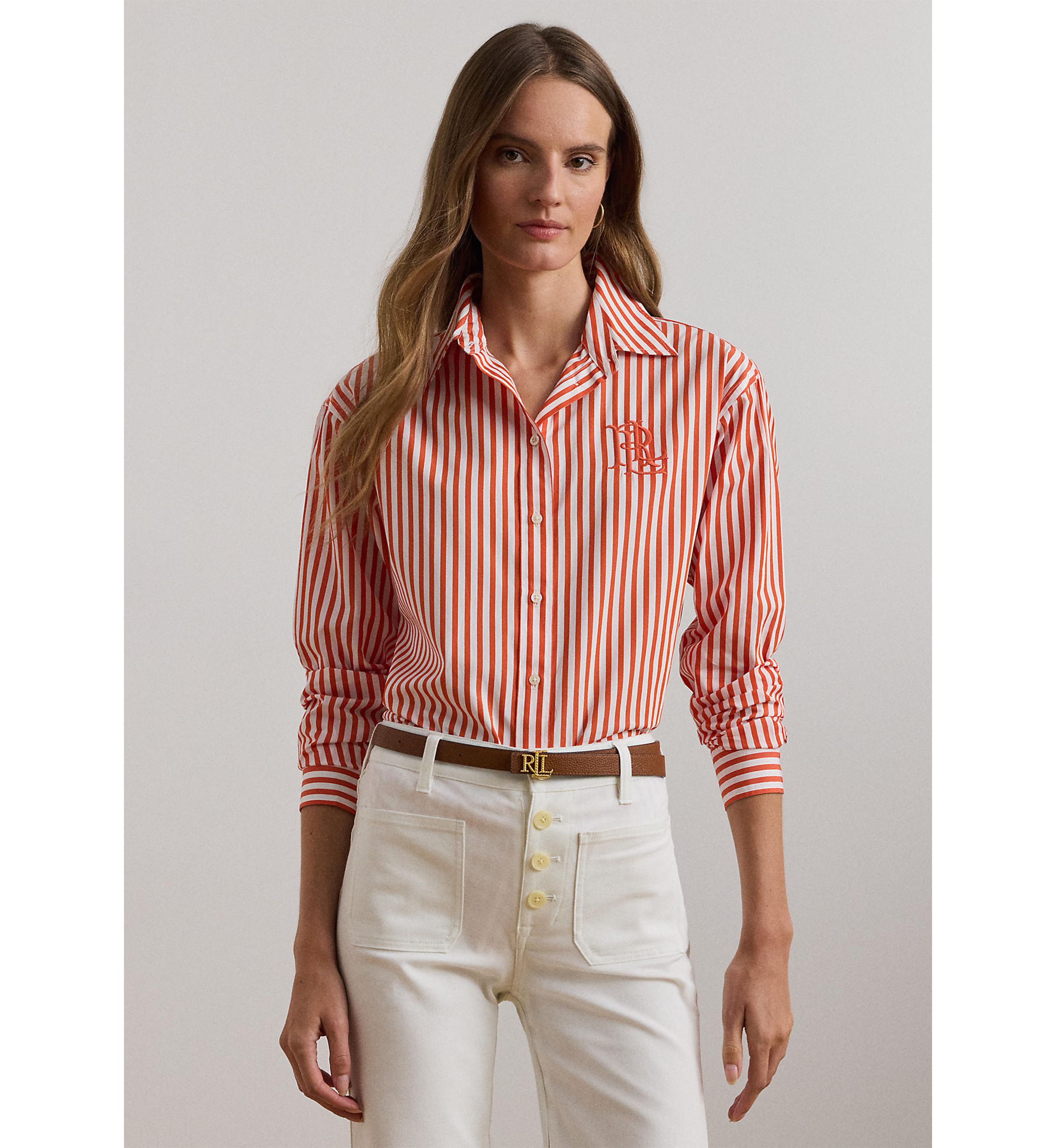 Relaxed Fit Striped Broadcloth Shirt