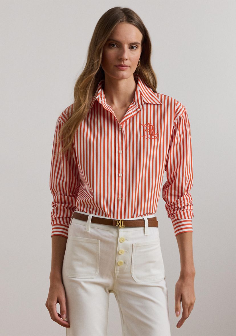 Relaxed Fit Striped Broadcloth Shirt