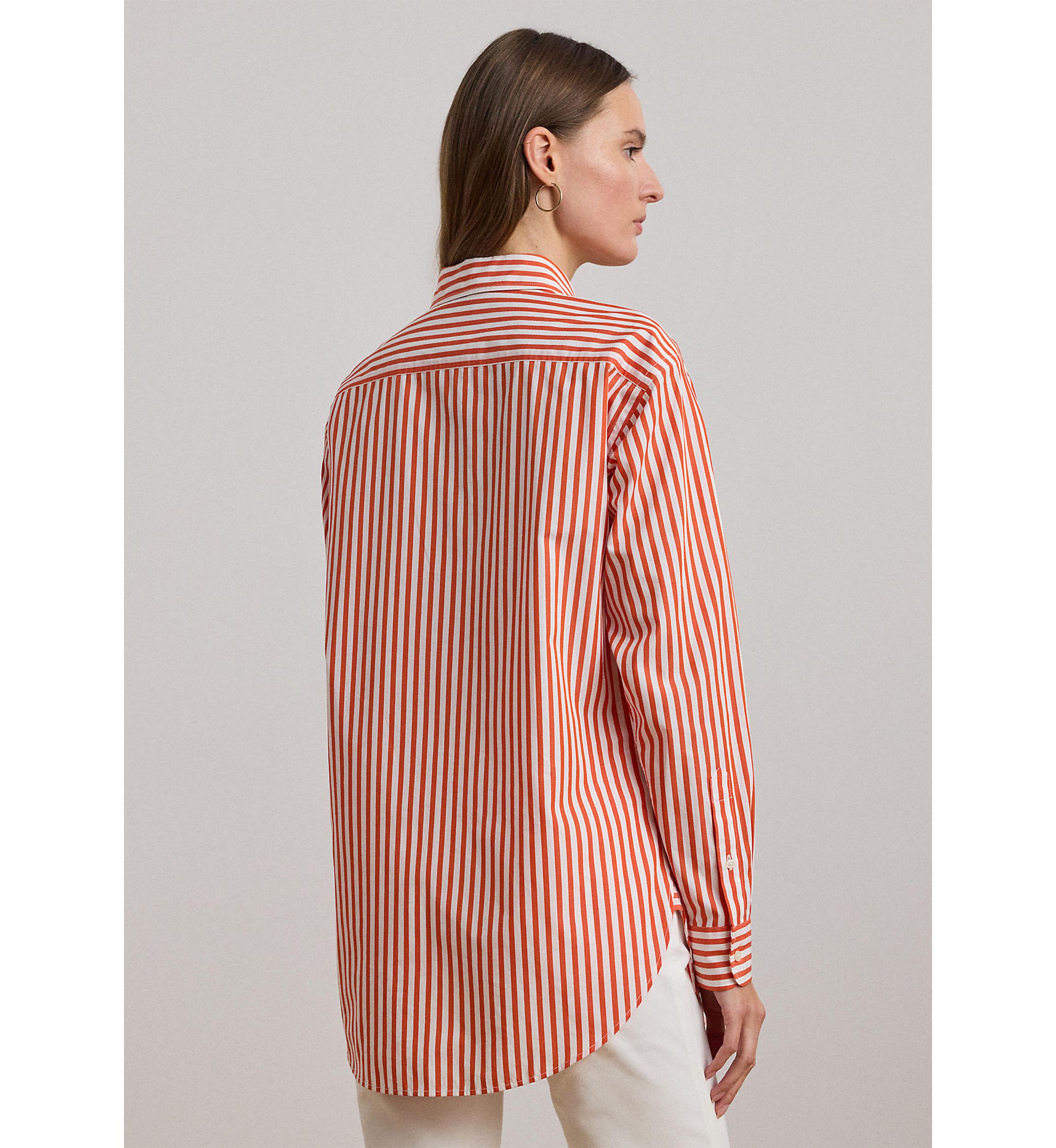 Relaxed Fit Striped Broadcloth Shirt