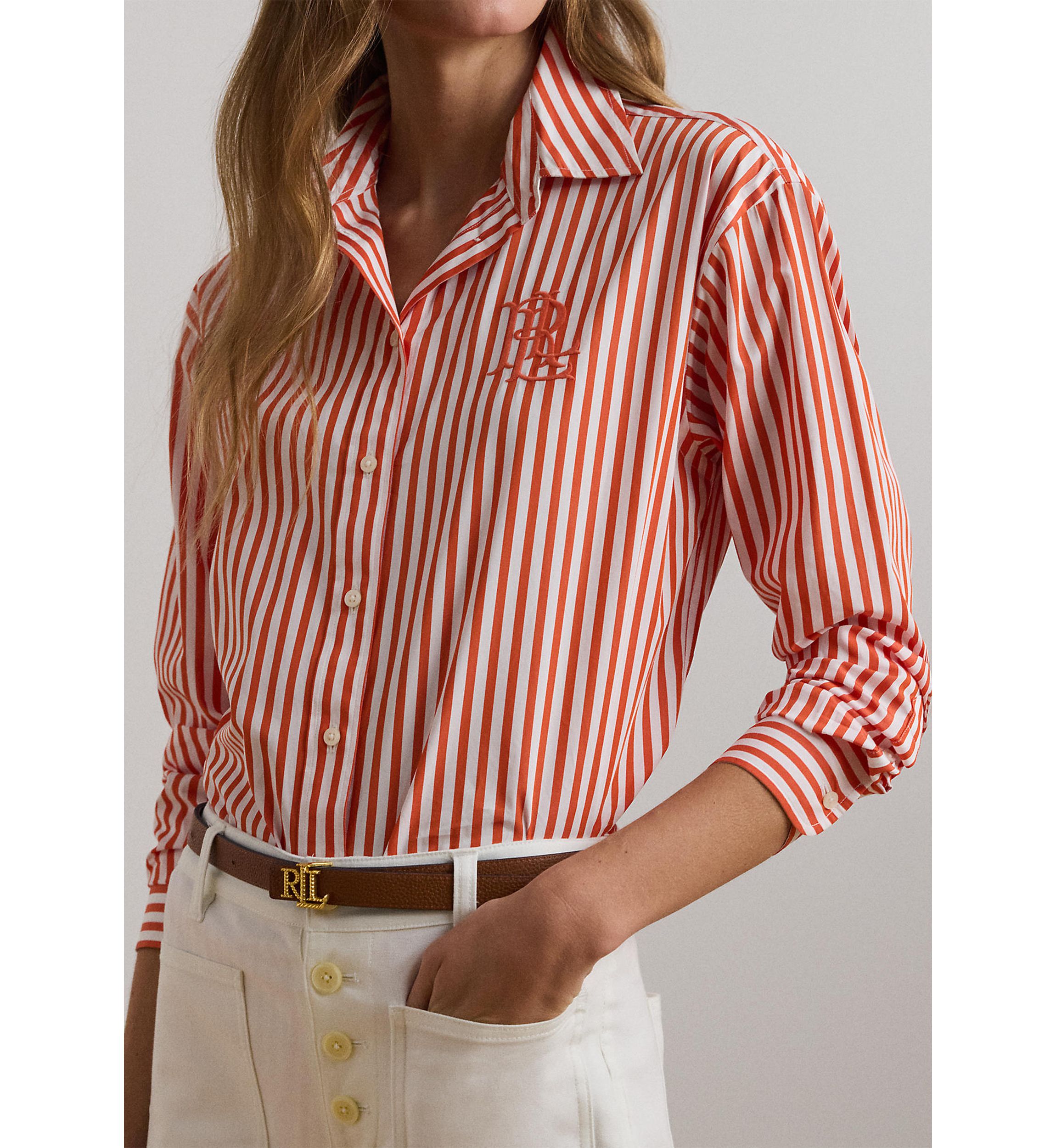 Relaxed Fit Striped Broadcloth Shirt