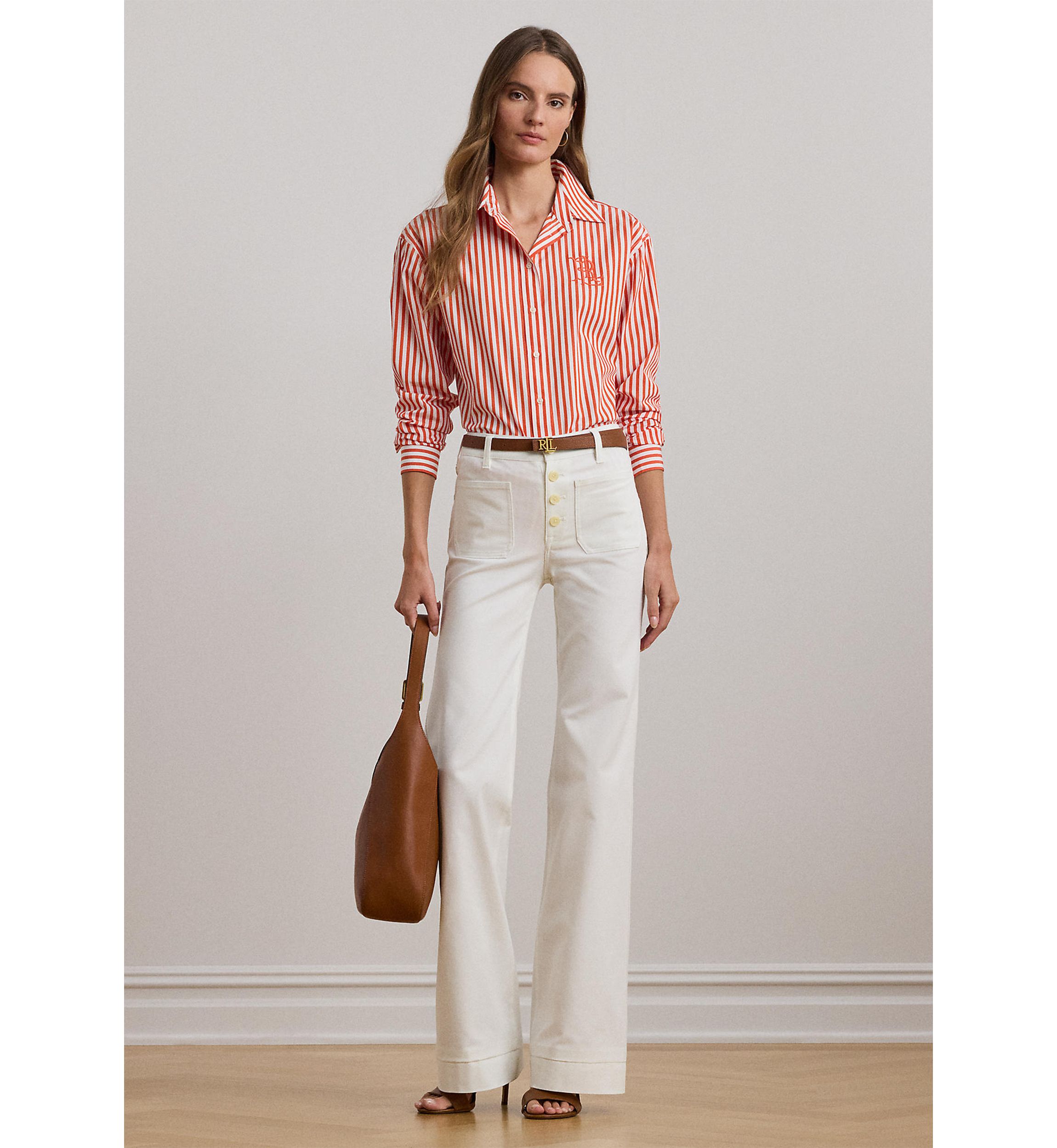 Relaxed Fit Striped Broadcloth Shirt