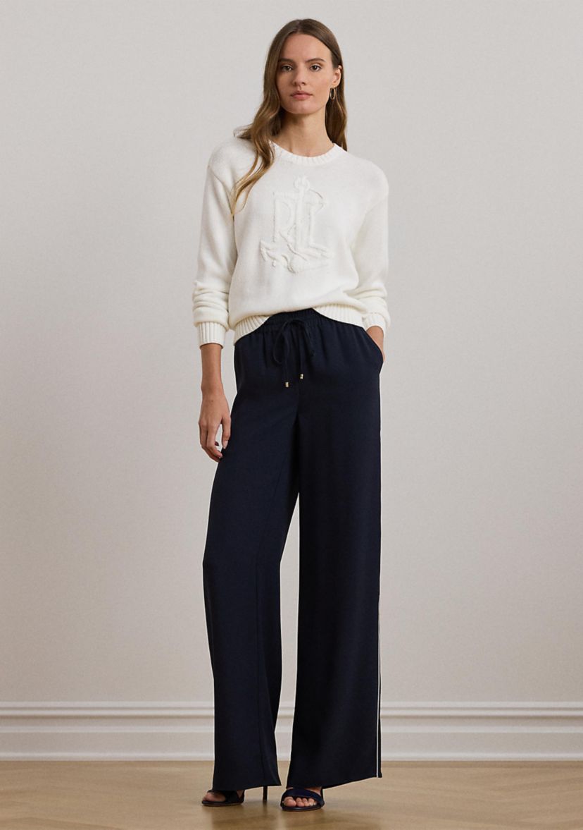 Anchor Logo Combed Cotton Sweater