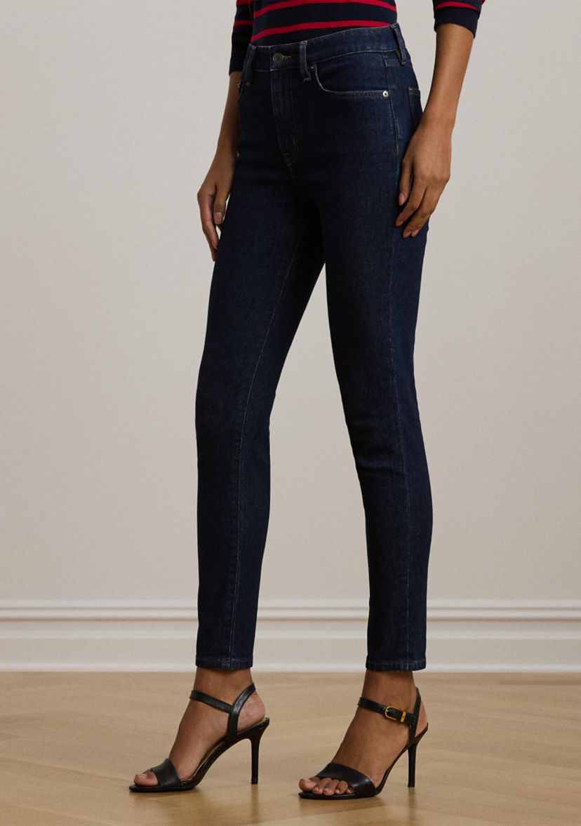 Womens High-Rise Skinny Ankle Jeans