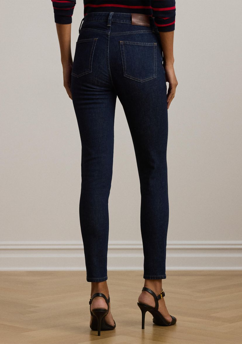 Womens High-Rise Skinny Ankle Jeans