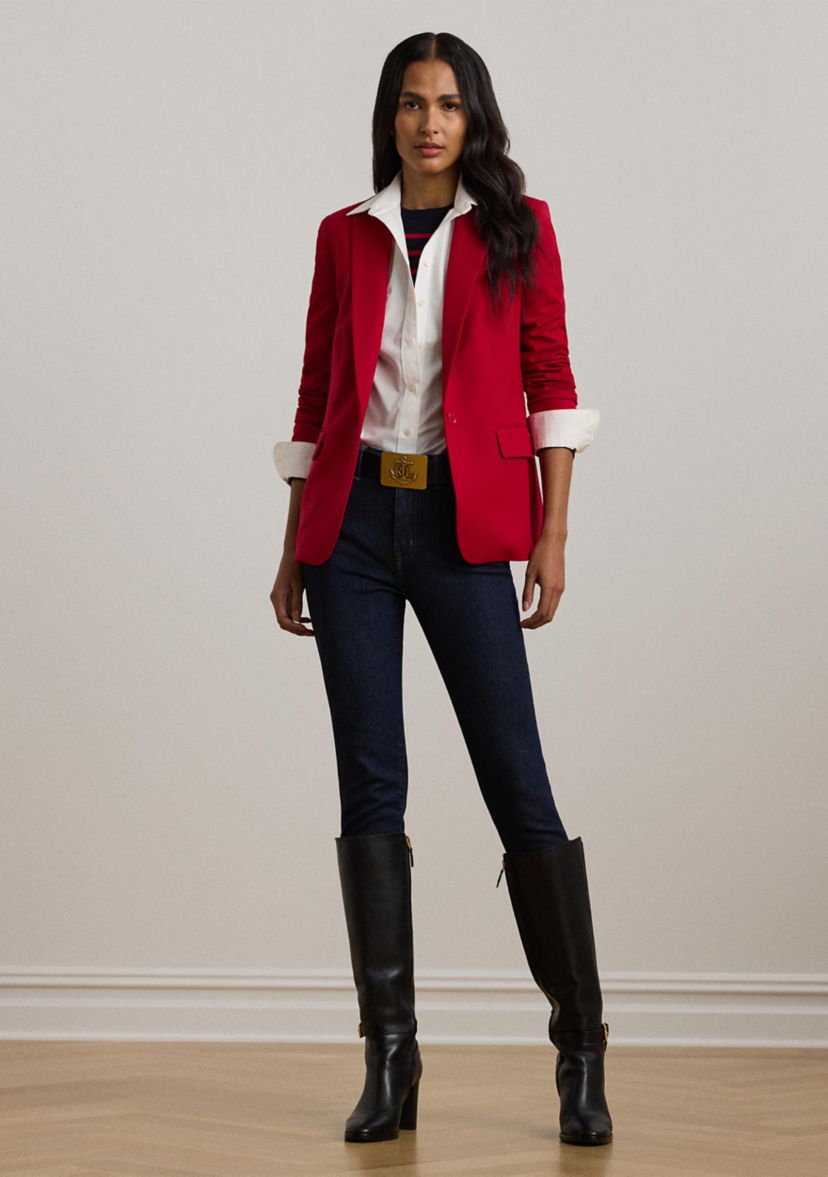 Womens High-Rise Skinny Ankle Jeans