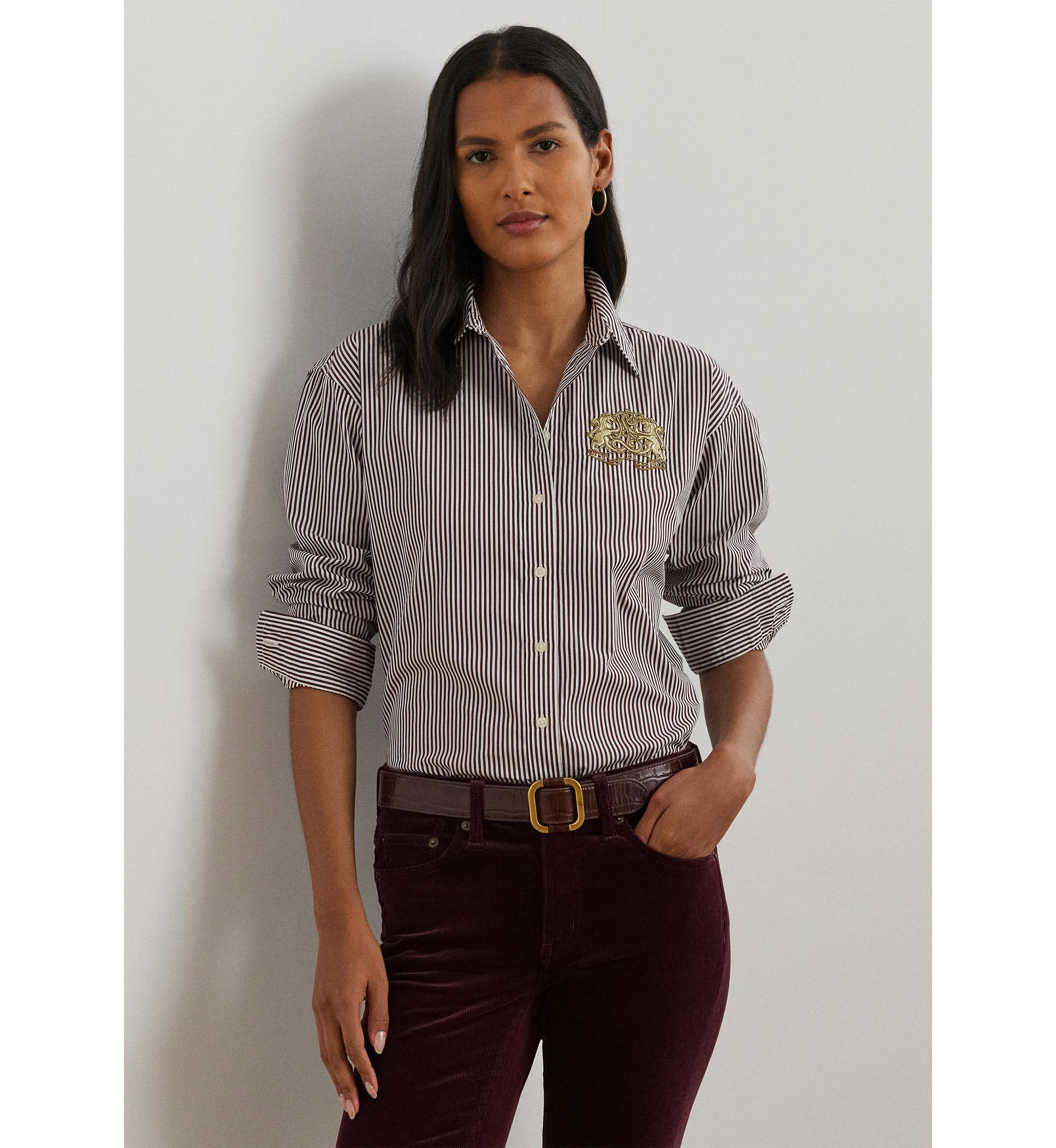 Relaxed Fit Striped Broadcloth Shirt