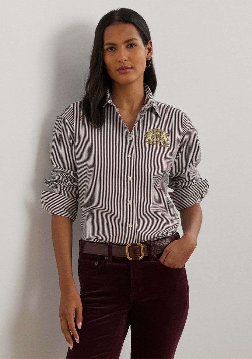 Relaxed Fit Striped Broadcloth Shirt