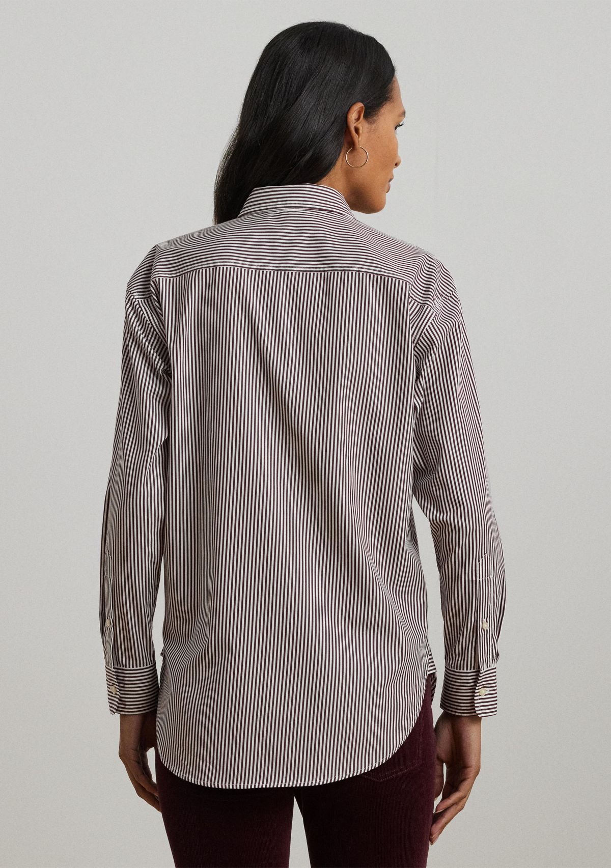 Relaxed Fit Striped Broadcloth Shirt