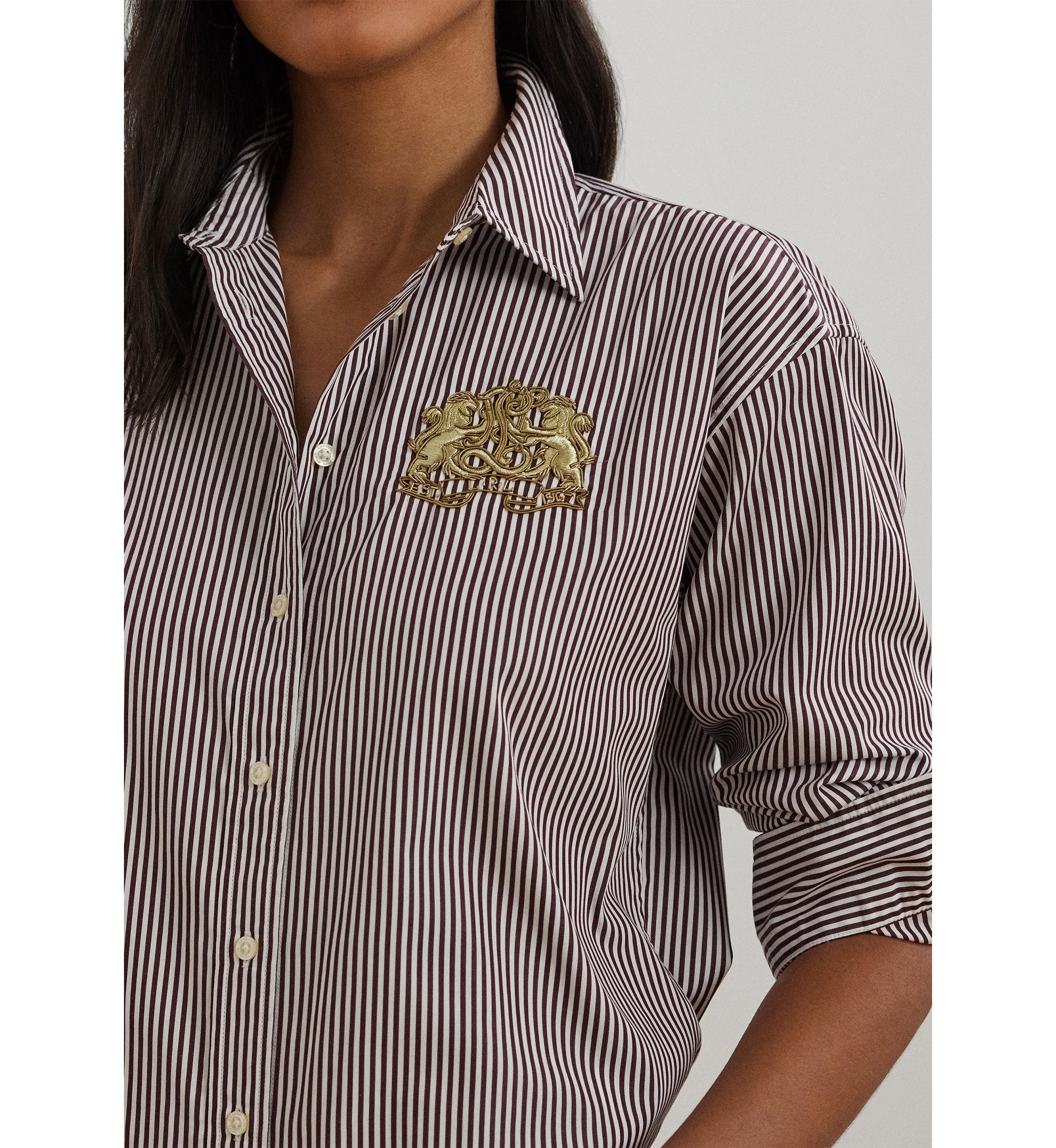 Relaxed Fit Striped Broadcloth Shirt
