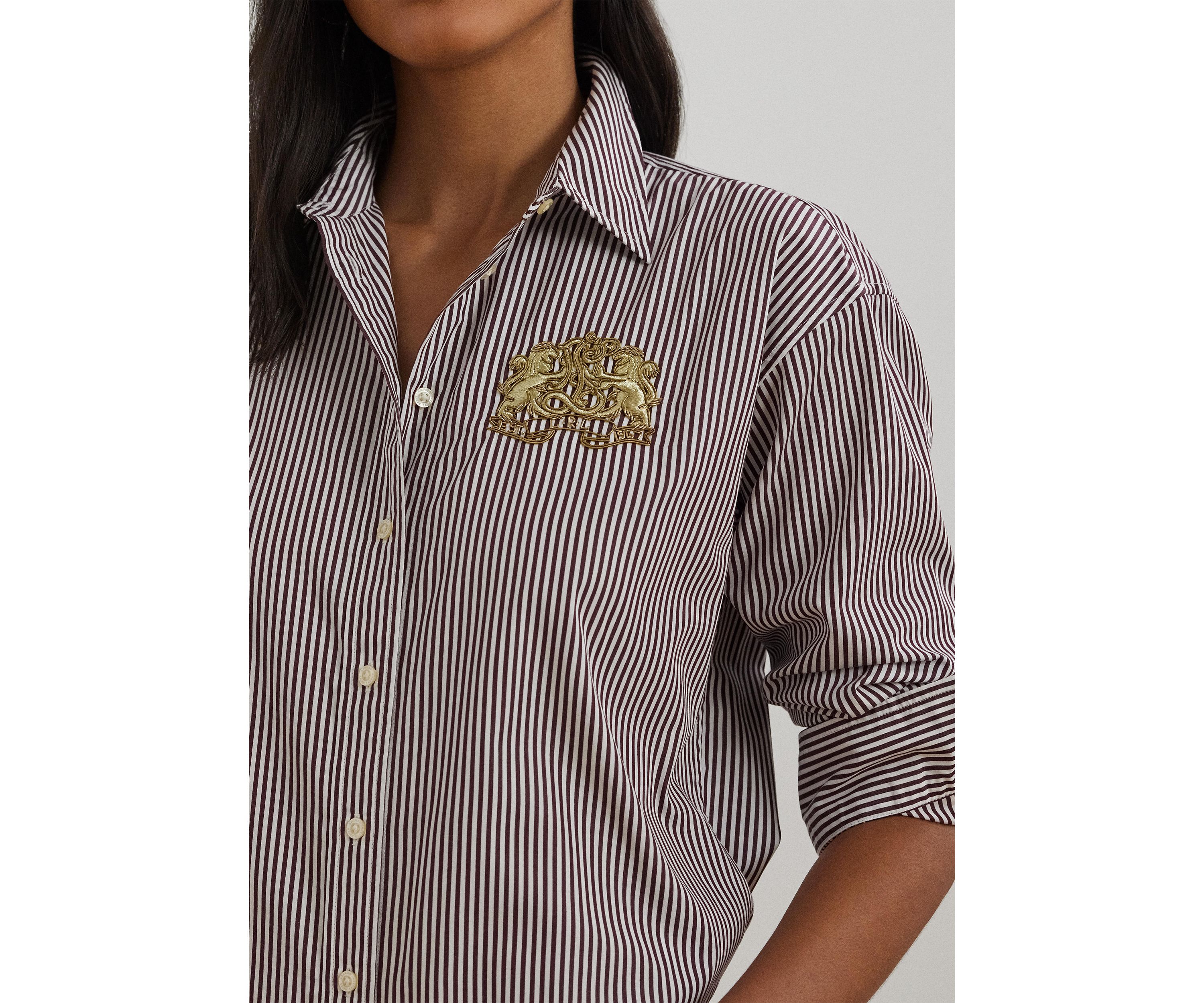 Relaxed Fit Striped Broadcloth Shirt