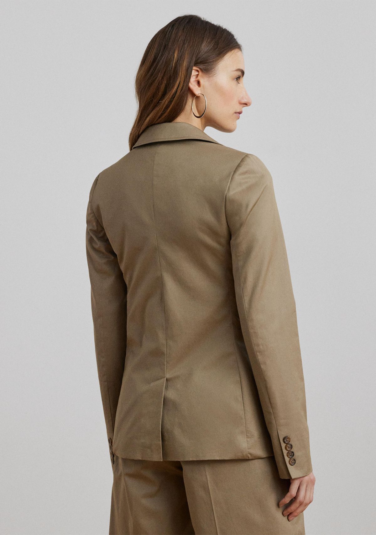 Womens Cotton Twill Blazer