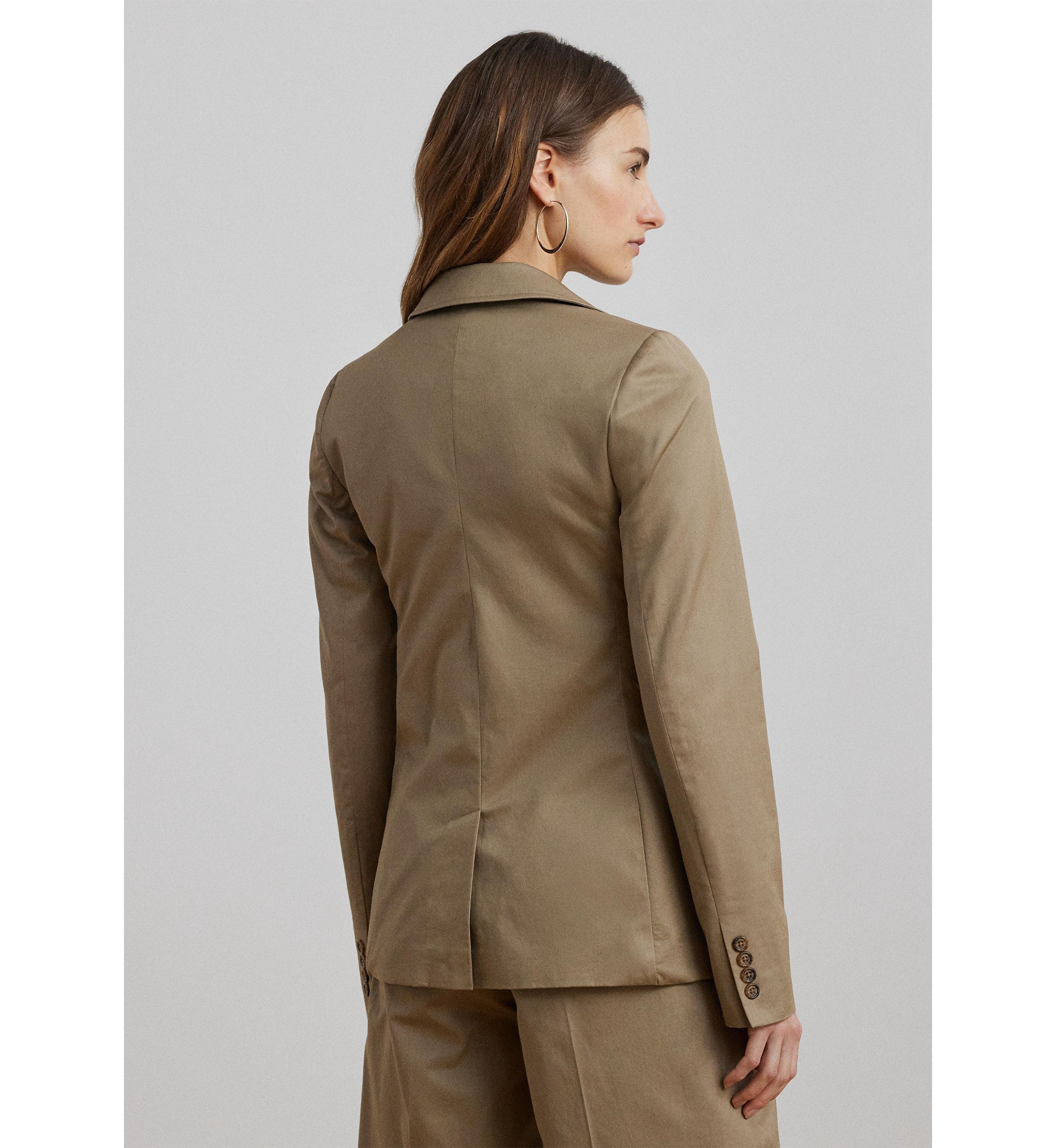 Womens Cotton Twill Blazer