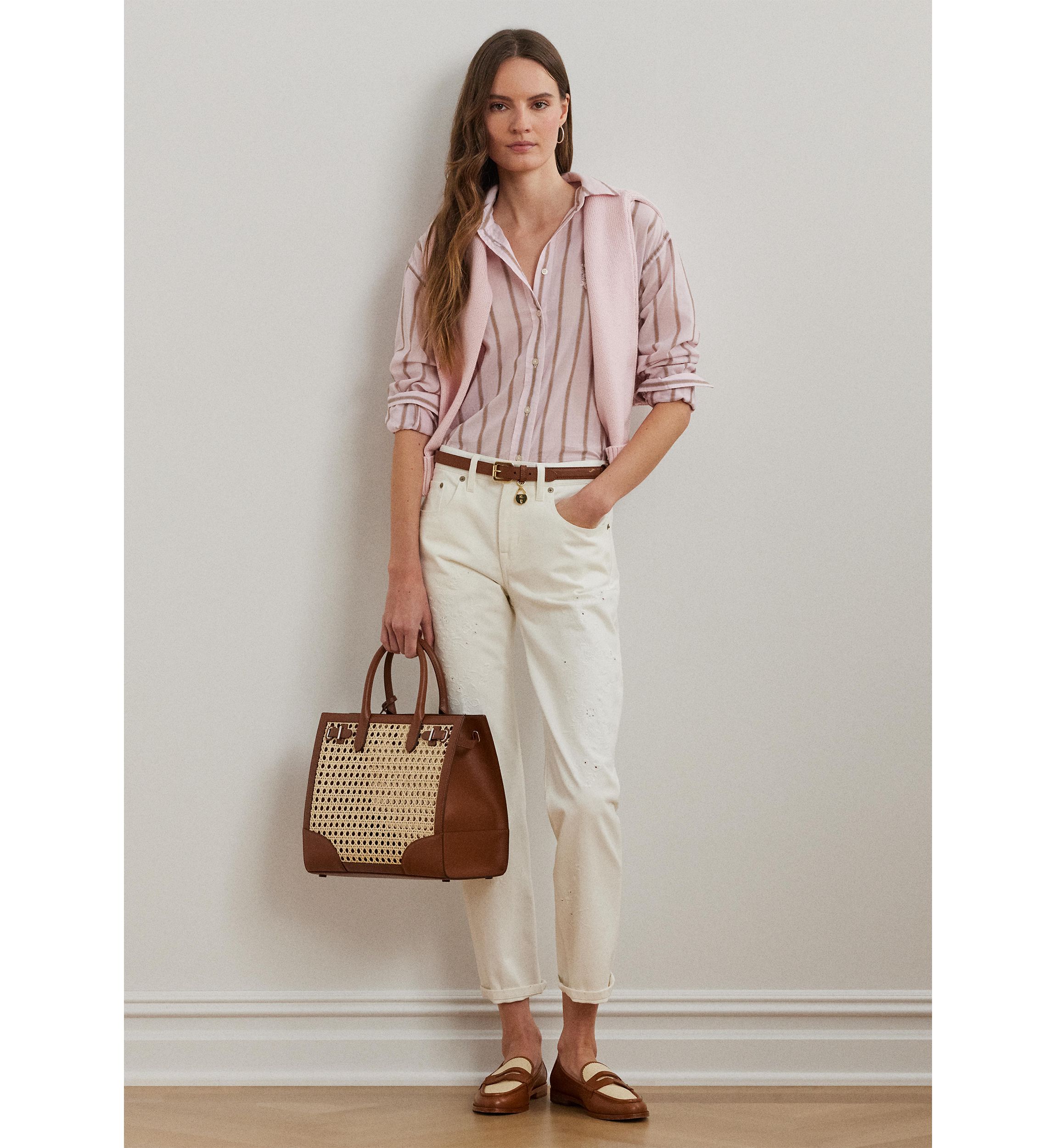 Oversize Striped Cotton Broadcloth Shirt
