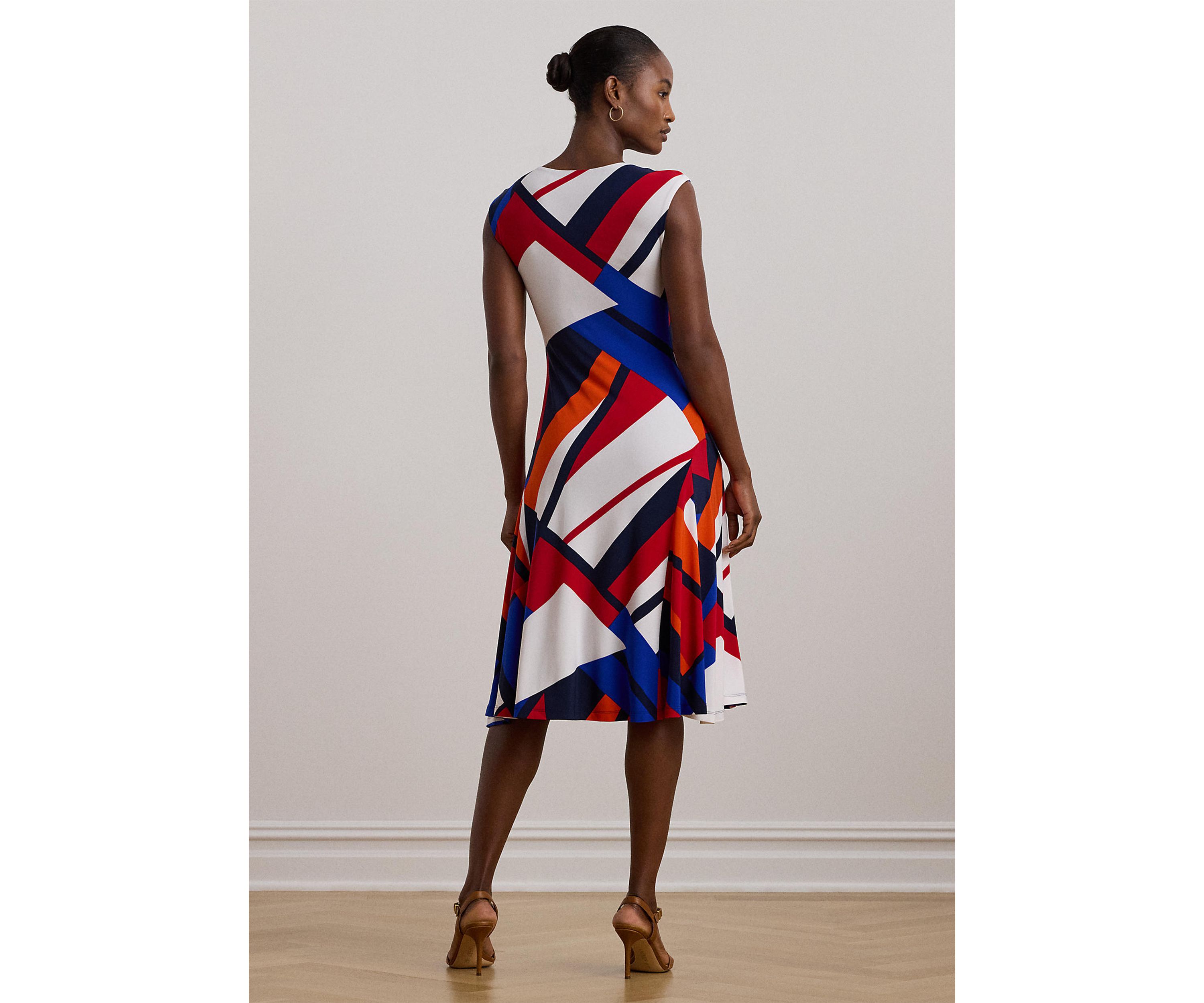 Womens Print Stretch Jersey Dress
