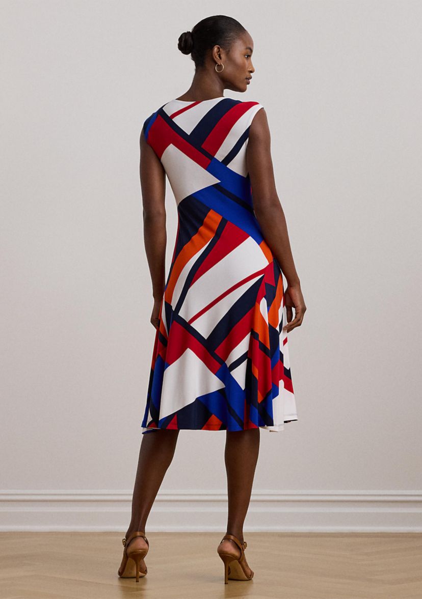 Womens Print Stretch Jersey Dress