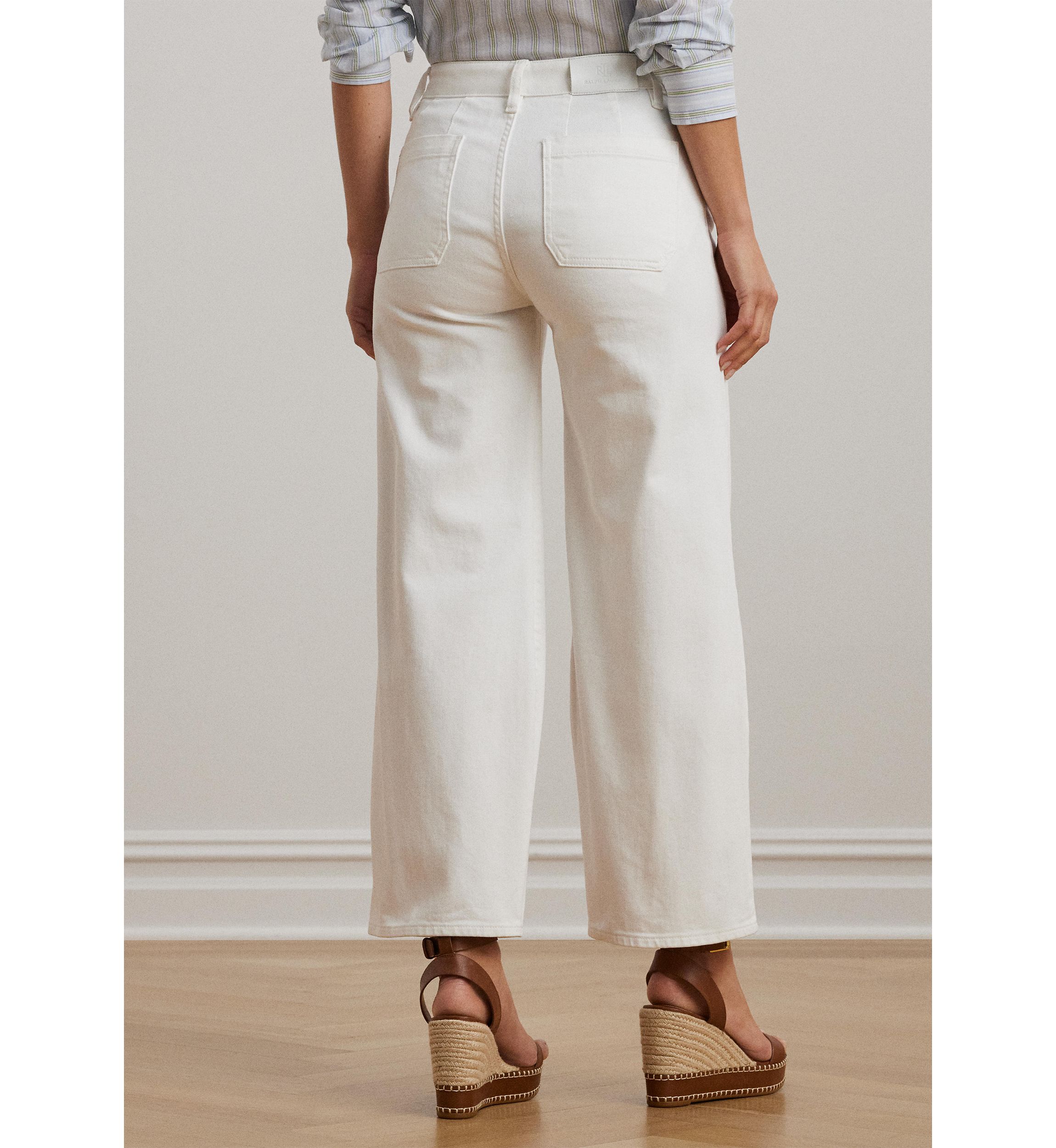 High Rise Wide Leg Cropped Jeans