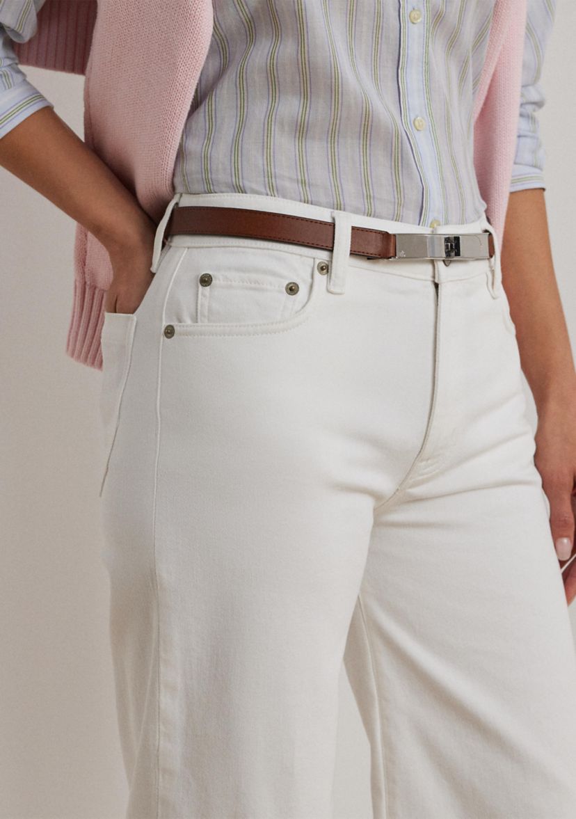 High Rise Wide Leg Cropped Jeans
