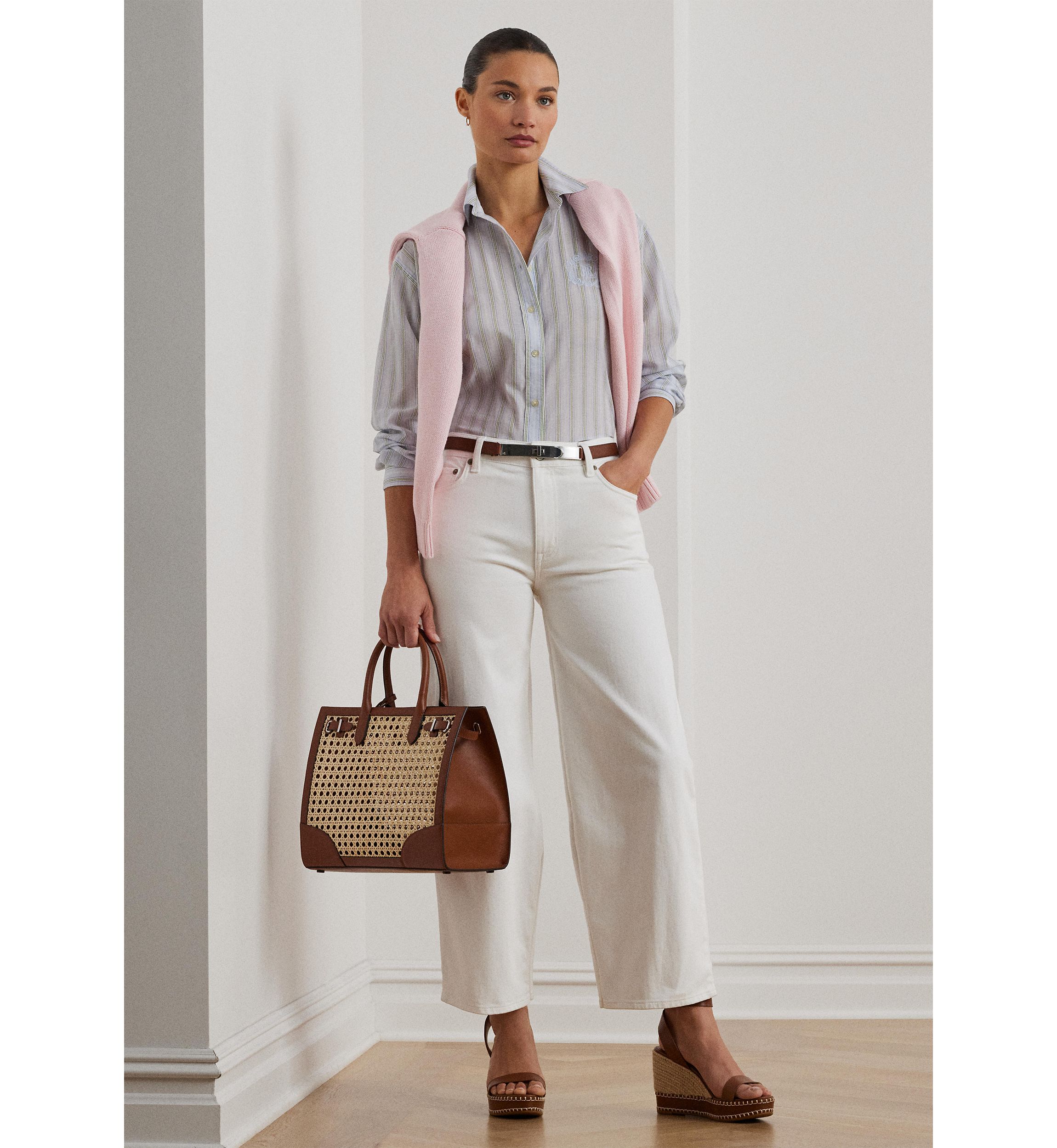 High Rise Wide Leg Cropped Jeans