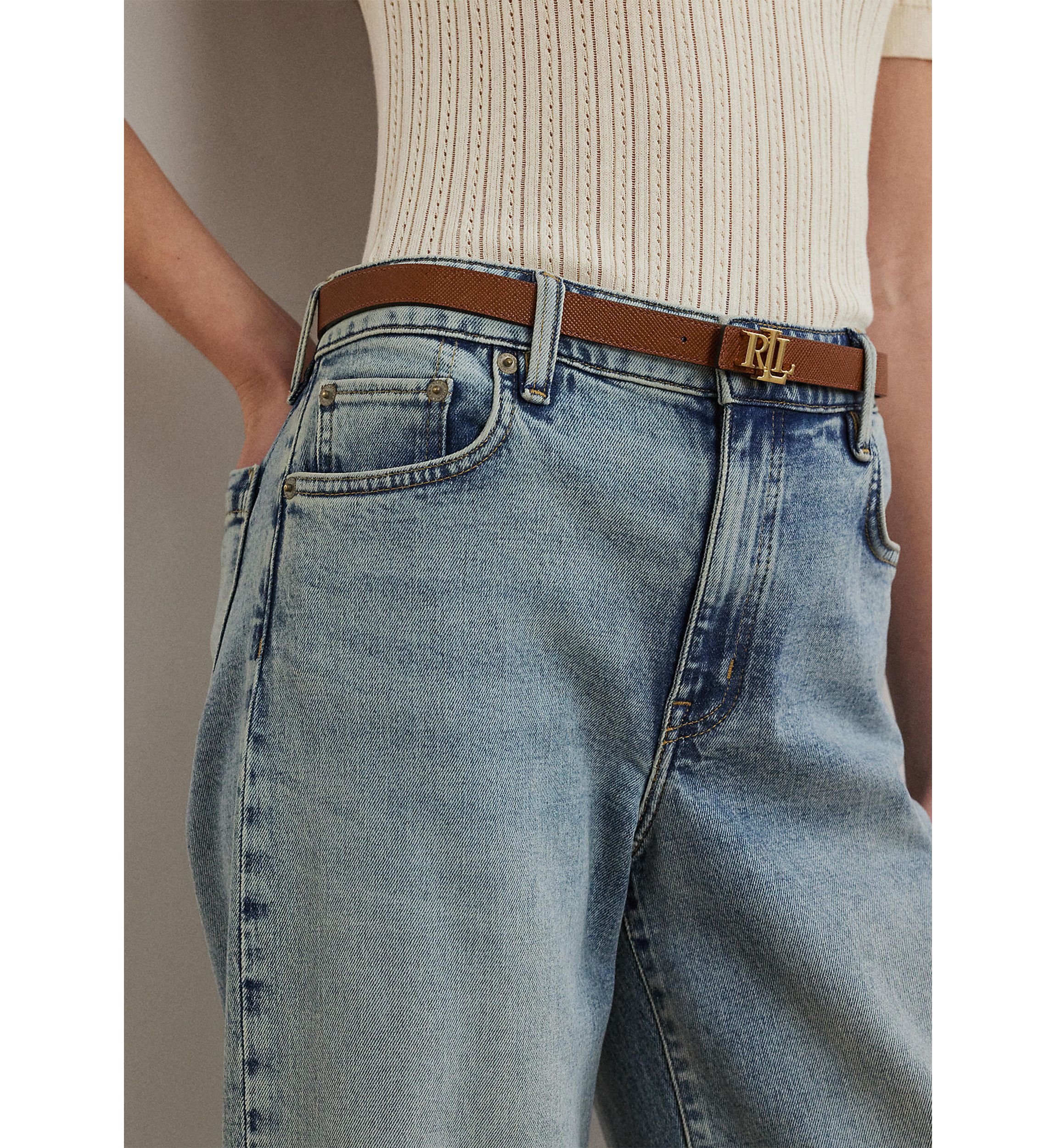 High Rise Wide Leg Cropped Jeans