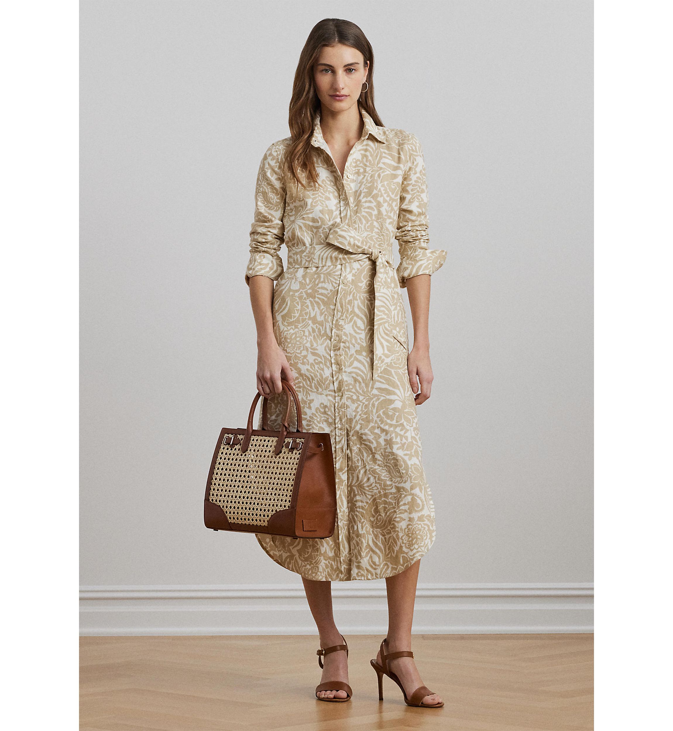 Floral Linen Shirtdress