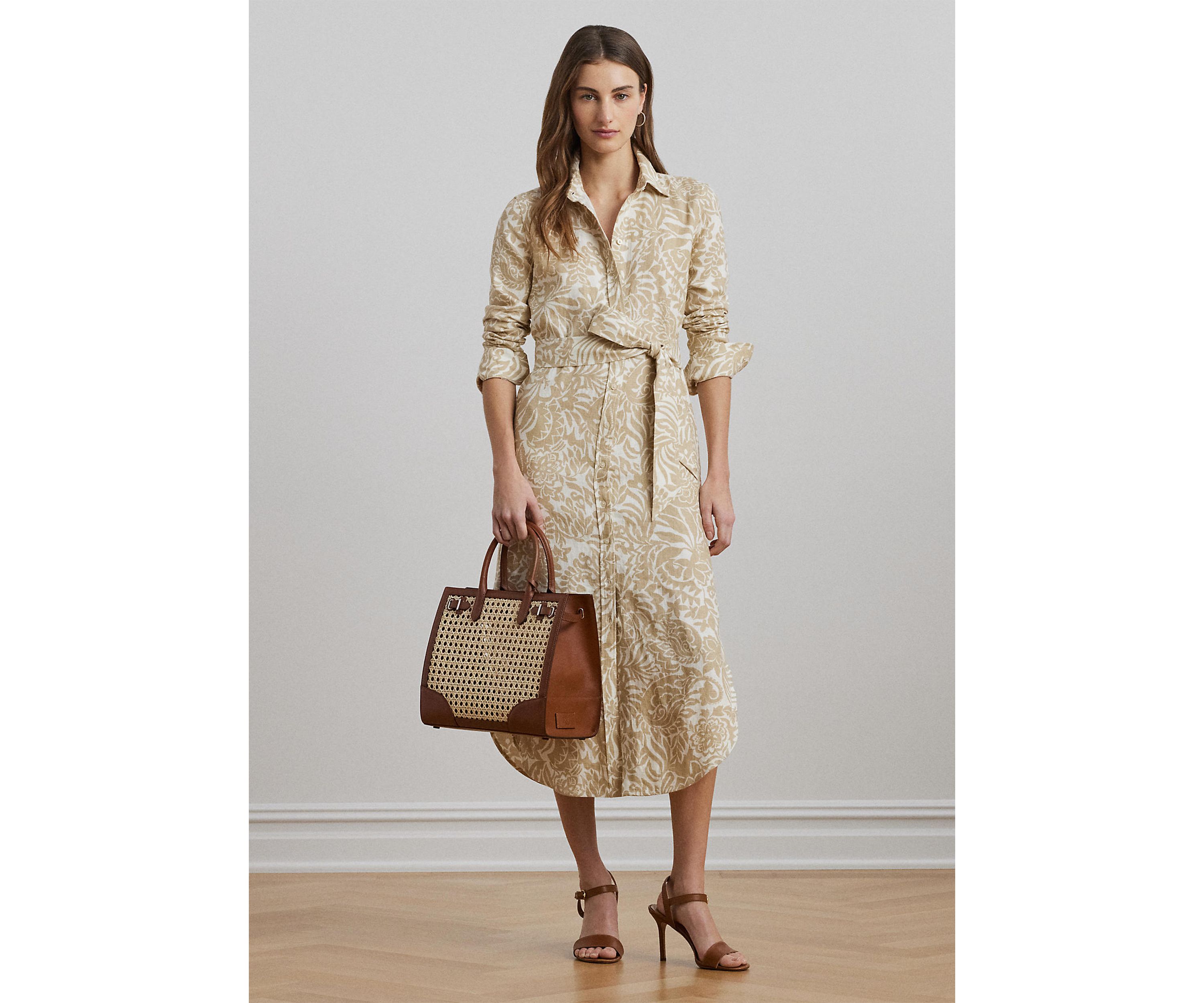 Floral Linen Shirtdress