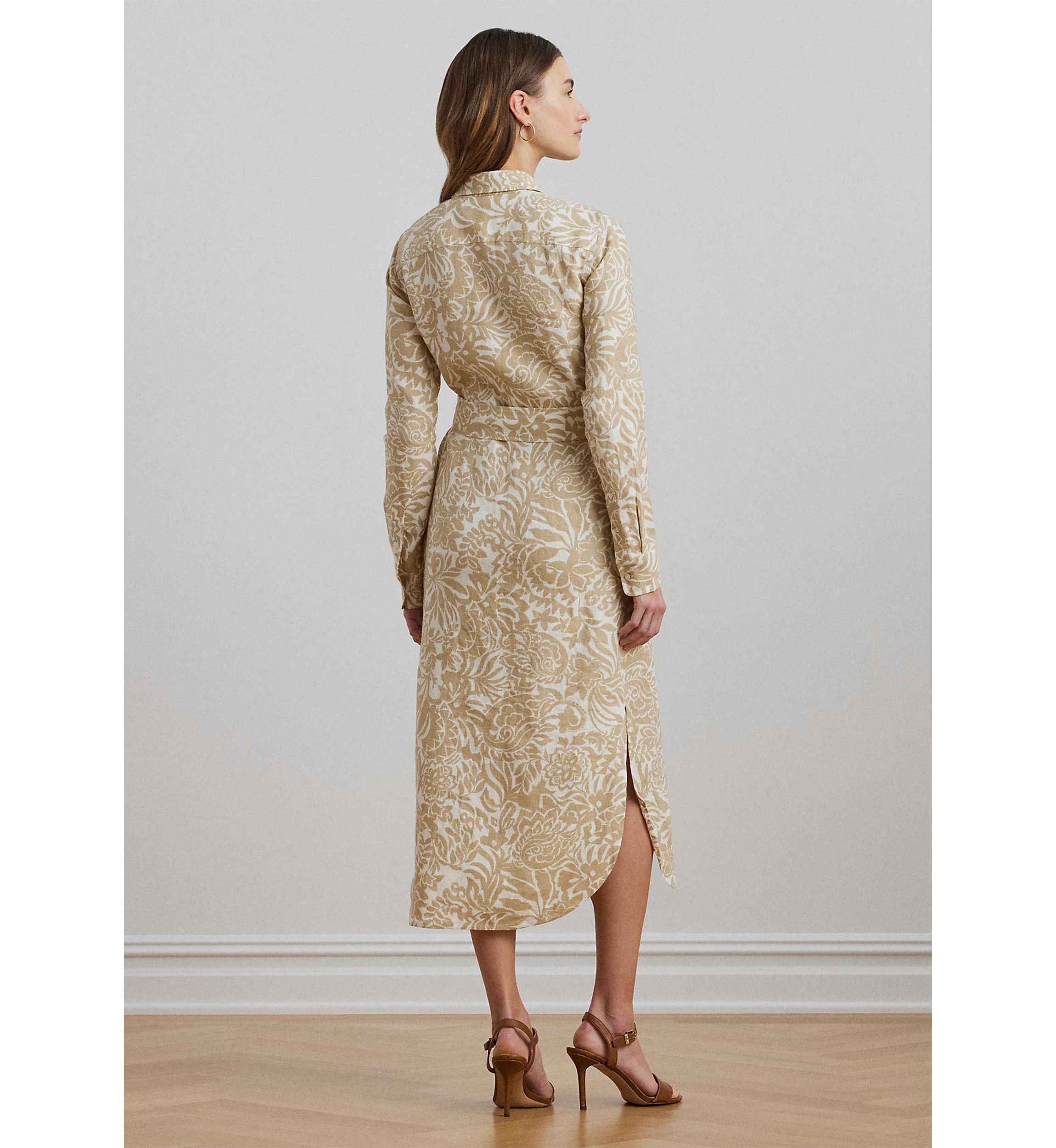 Floral Linen Shirtdress