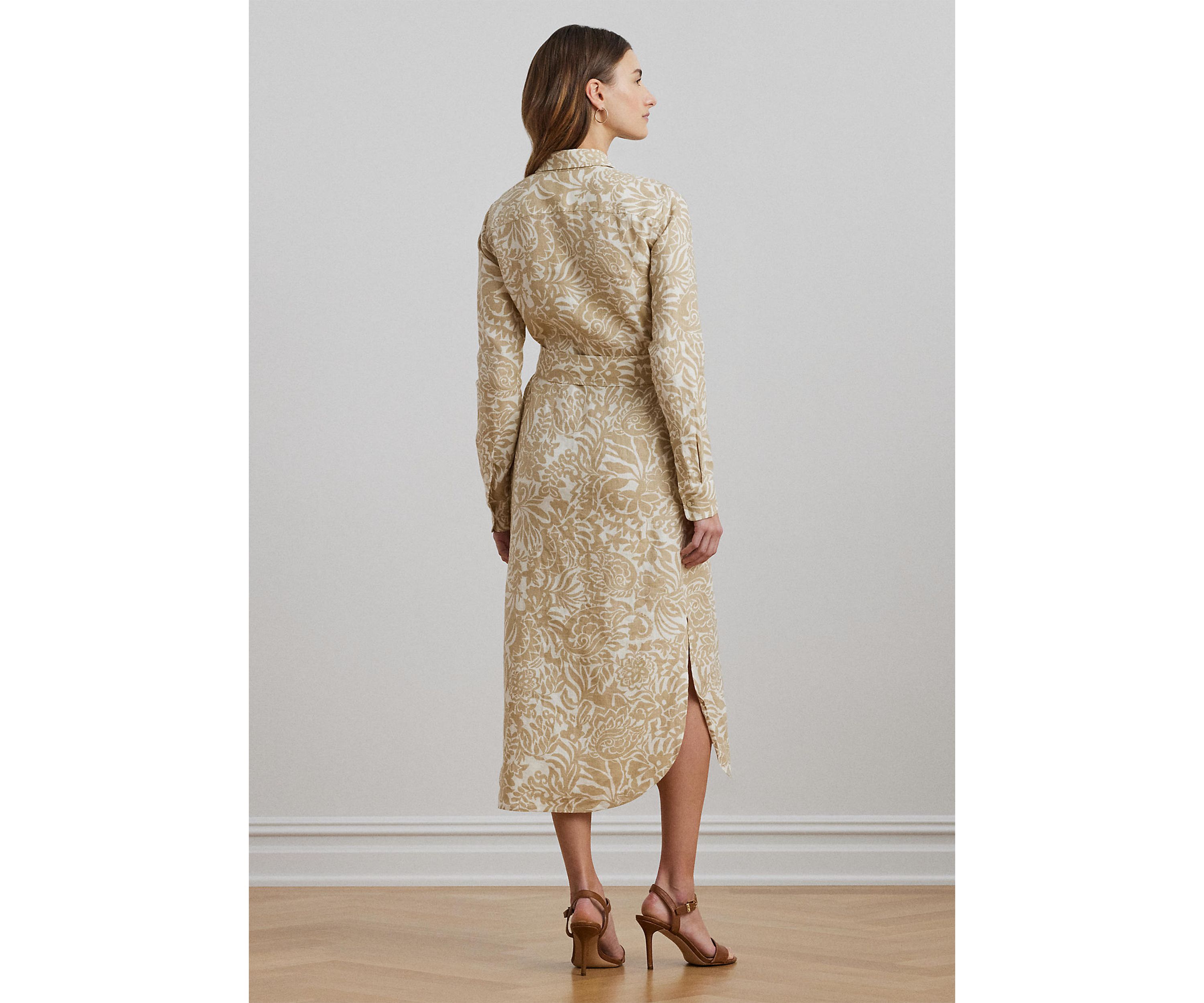 Floral Linen Shirtdress