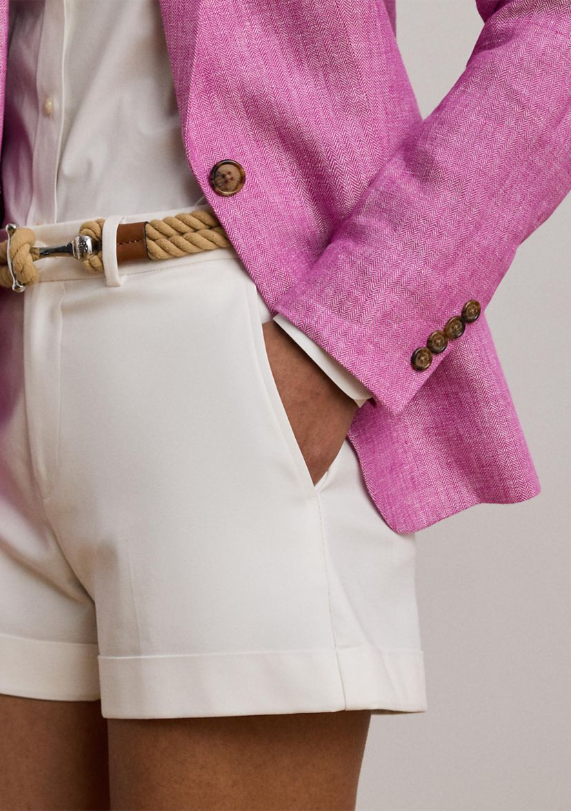 Linen Herringbone Blazer