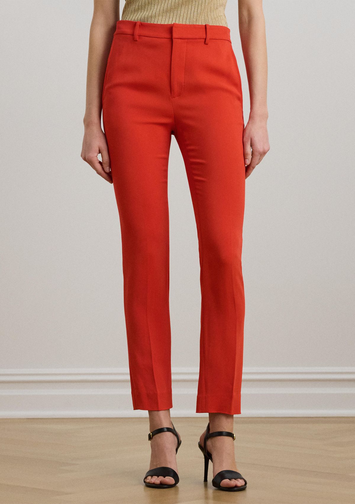 Womens Stretch Cady Cropped Pants