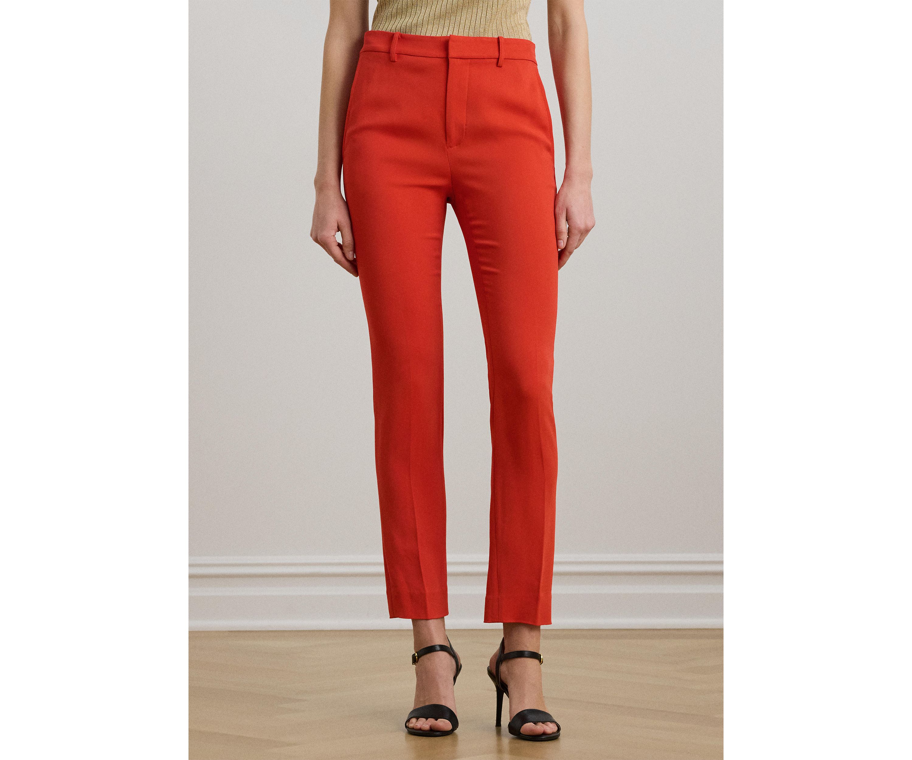 Womens Stretch Cady Cropped Pants