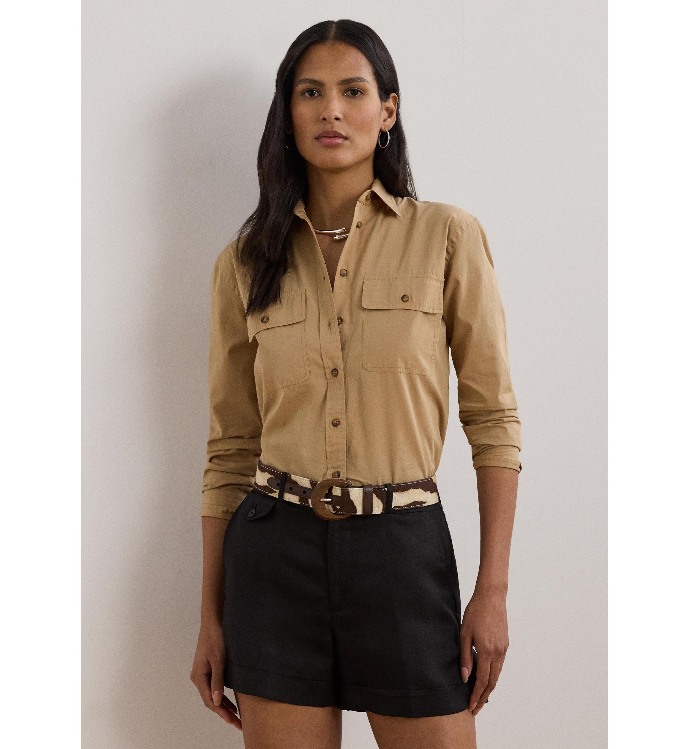 Relaxed Fit Featherweight Cotton Shirt