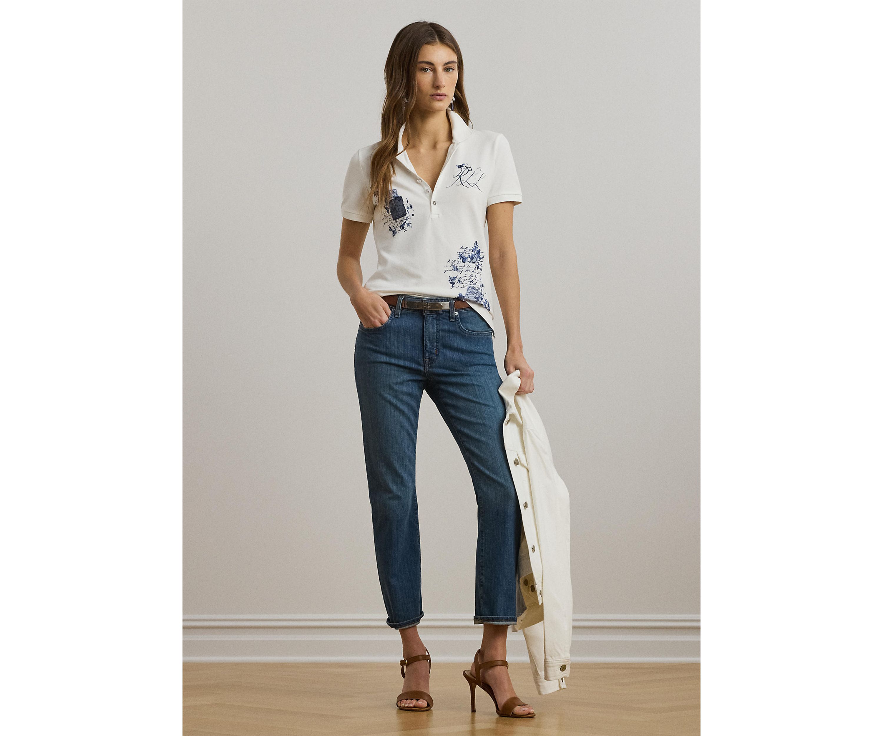 Patchwork Piqué Polo Shirt