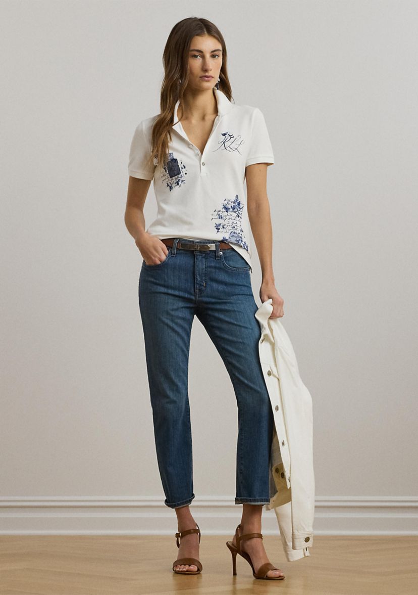Patchwork Piqué Polo Shirt
